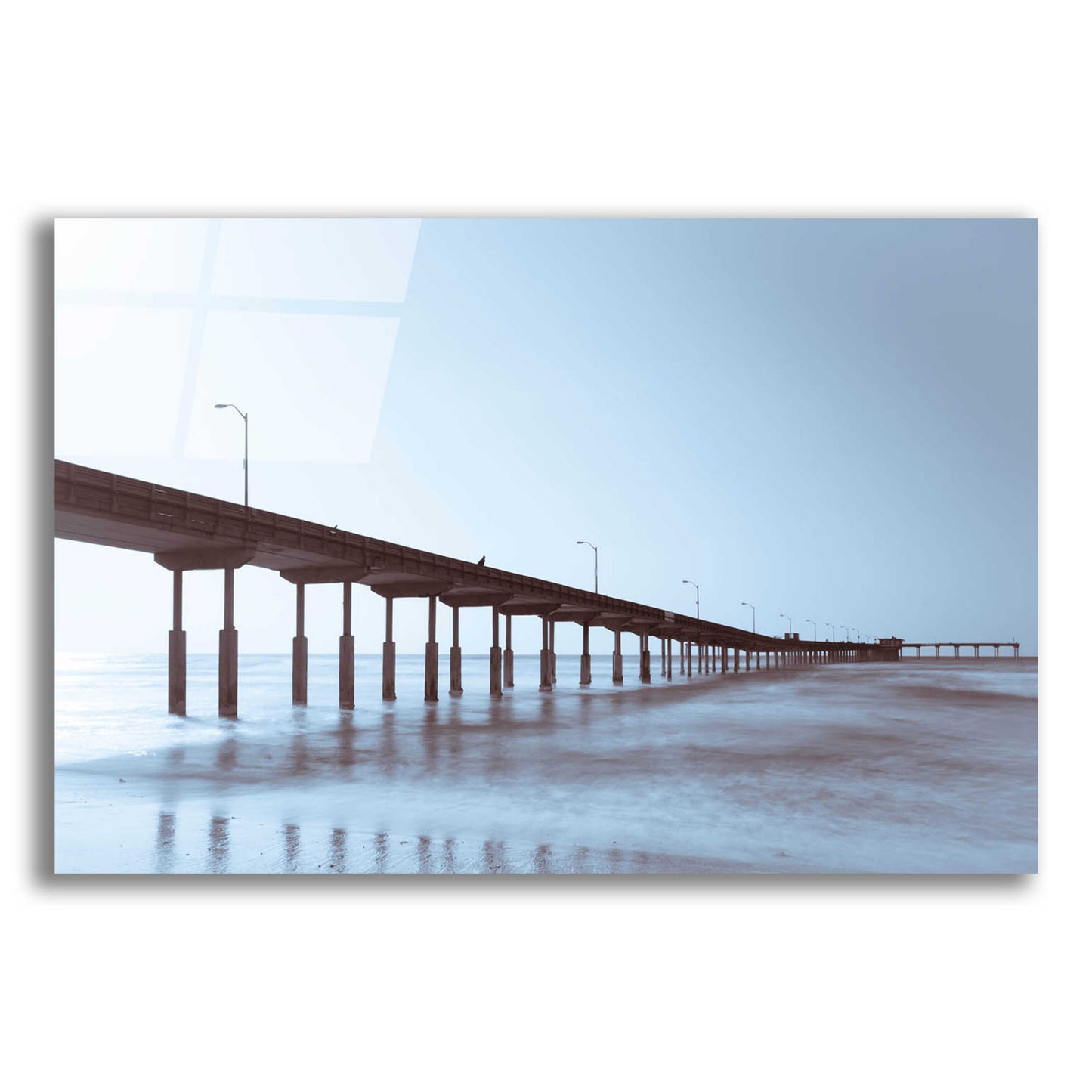 Epic Art 'Pier Tone' by Chris Moyer, Acrylic Glass Wall Art,16x12