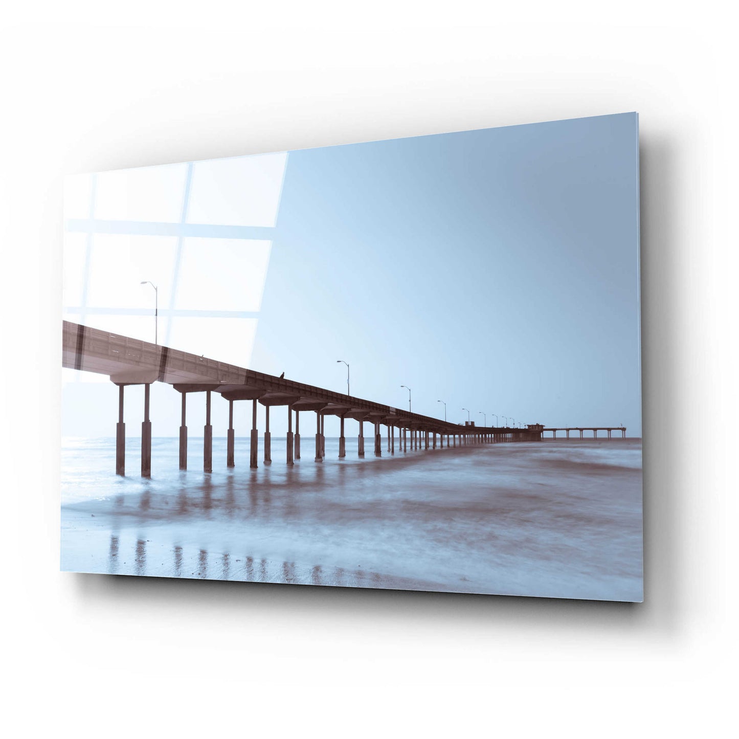 Epic Art 'Pier Tone' by Chris Moyer, Acrylic Glass Wall Art,24x16