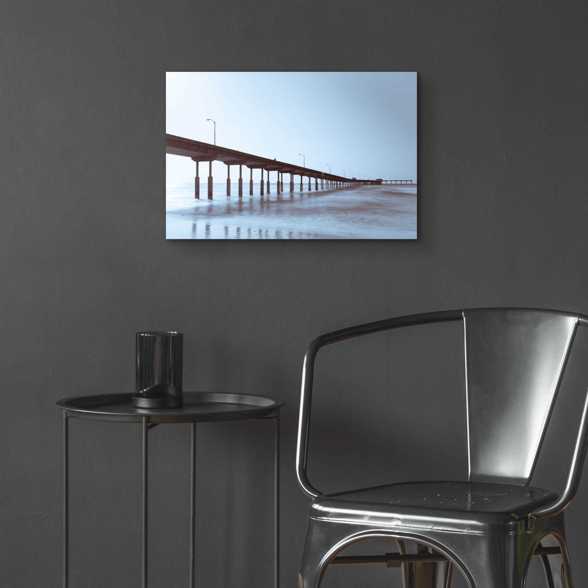 Epic Art 'Pier Tone' by Chris Moyer, Acrylic Glass Wall Art,24x16