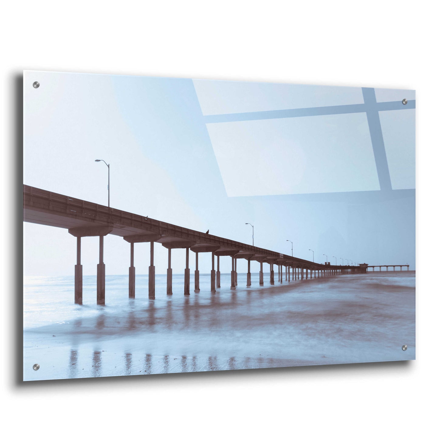 Epic Art 'Pier Tone' by Chris Moyer, Acrylic Glass Wall Art,36x24