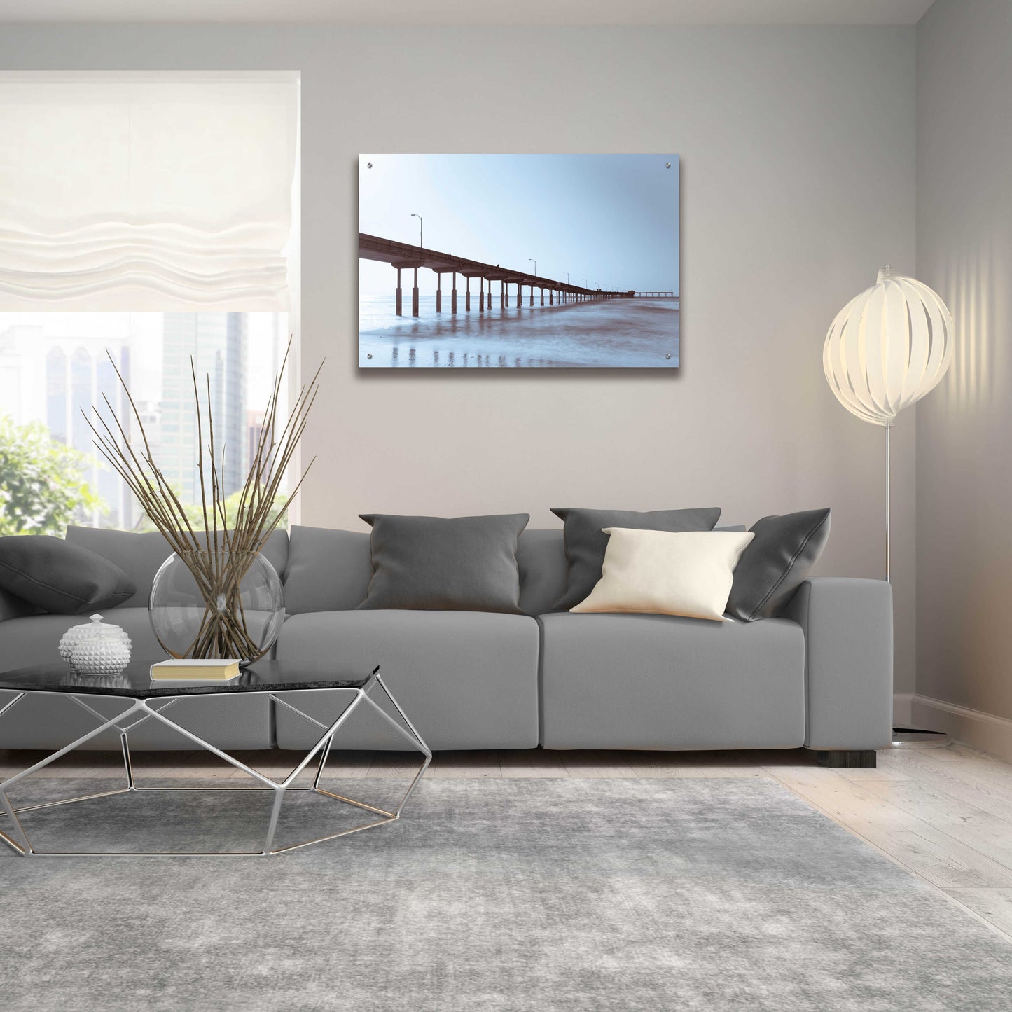 Epic Art 'Pier Tone' by Chris Moyer, Acrylic Glass Wall Art,36x24