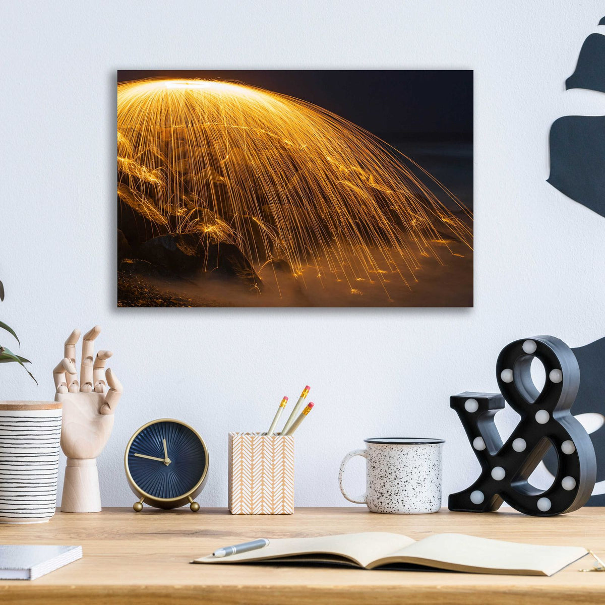 Rain of Fire by Chris Moyer - 16x12 acrylic wall art in a room