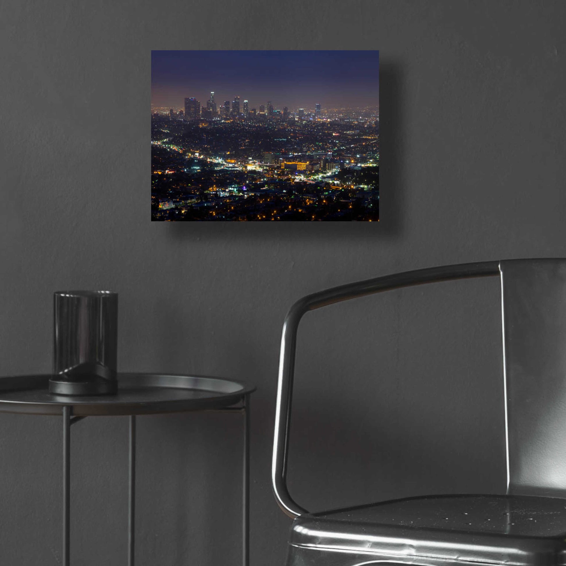 Epic Art 'LA Skyline' by Chris Moyer, Acrylic Glass Wall Art,16x12