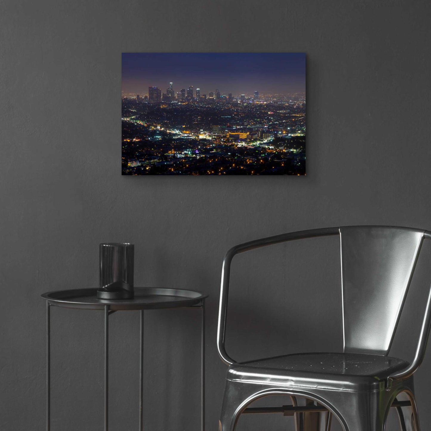 Epic Art 'LA Skyline' by Chris Moyer, Acrylic Glass Wall Art,24x16