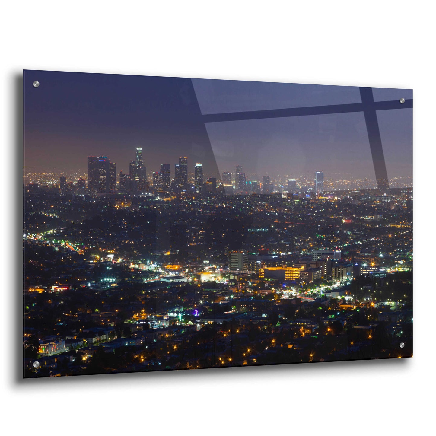 Epic Art 'LA Skyline' by Chris Moyer, Acrylic Glass Wall Art,36x24