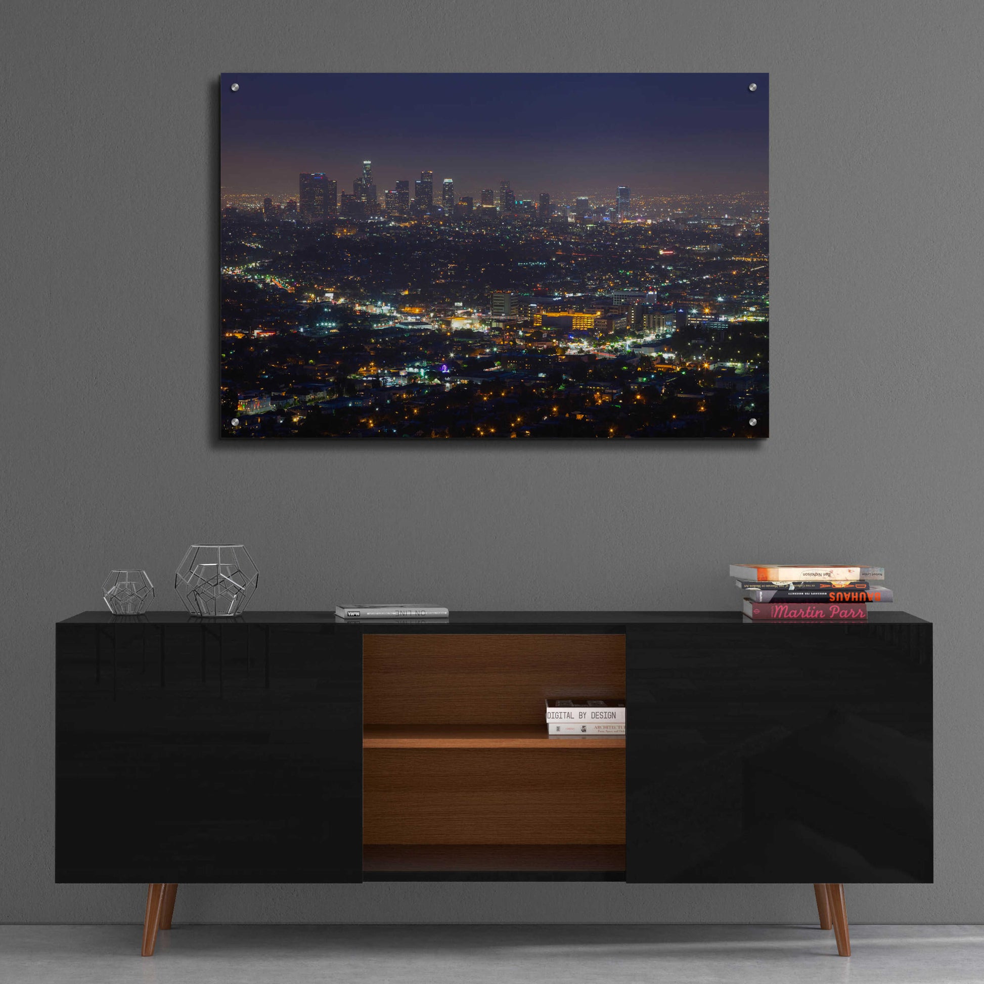 Epic Art 'LA Skyline' by Chris Moyer, Acrylic Glass Wall Art,36x24