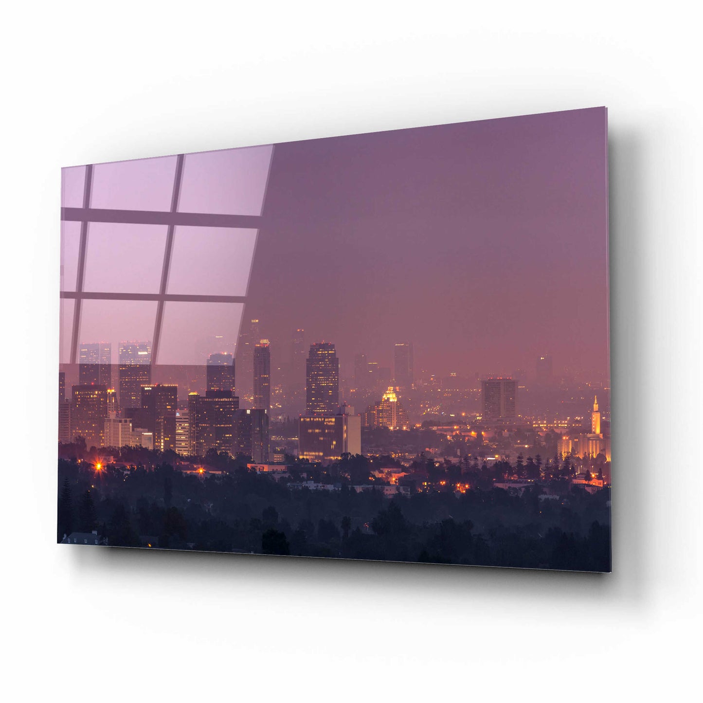 Epic Art 'LA's Early Morning Light' by Chris Moyer, Acrylic Glass Wall Art,16x12