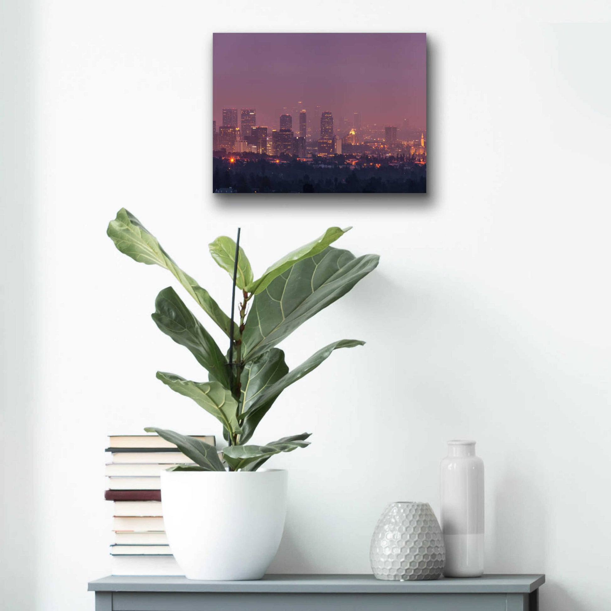 Epic Art 'LA's Early Morning Light' by Chris Moyer, Acrylic Glass Wall Art,16x12