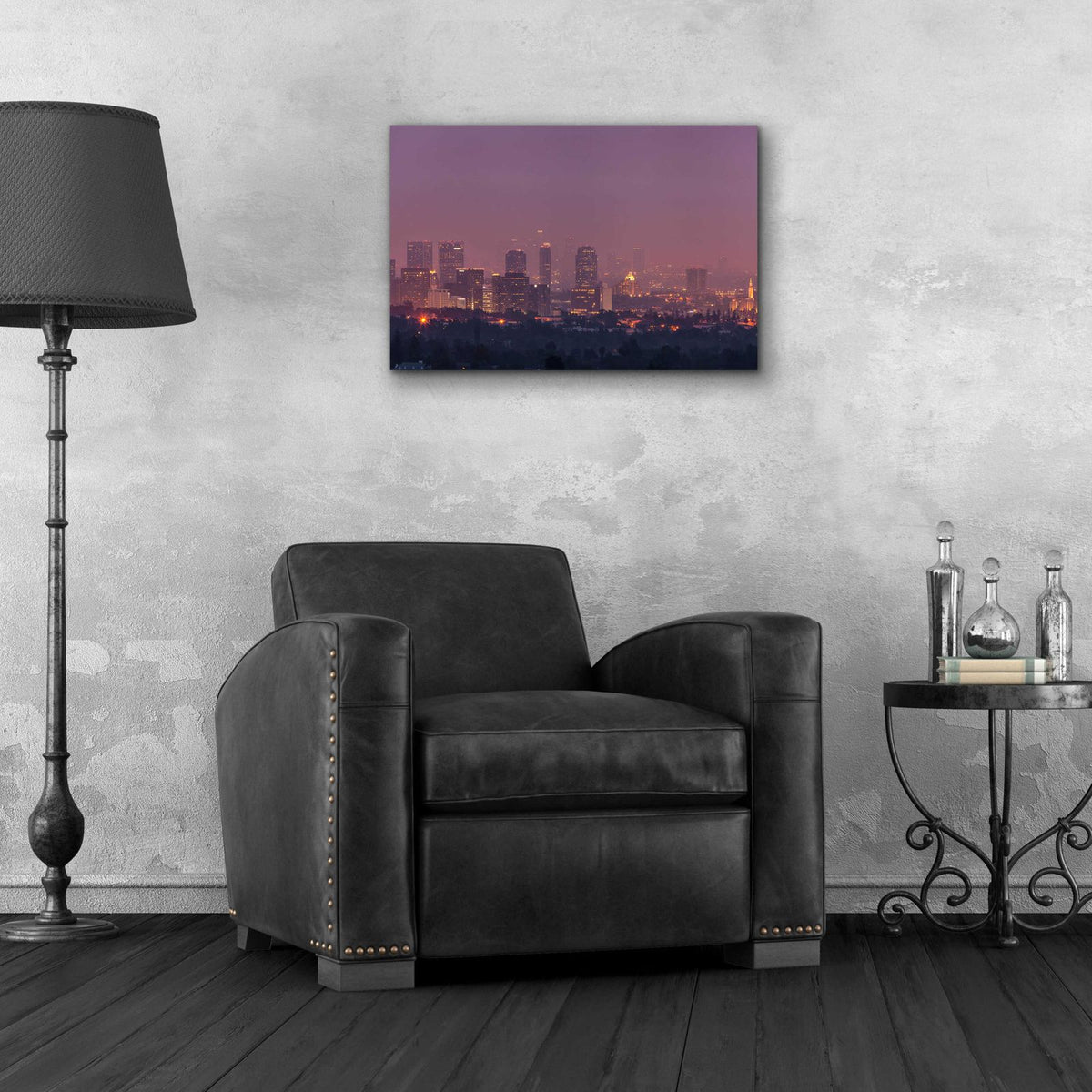 LA's Early Morning Light by Chris Moyer - 24x16 acrylic wall art in a room