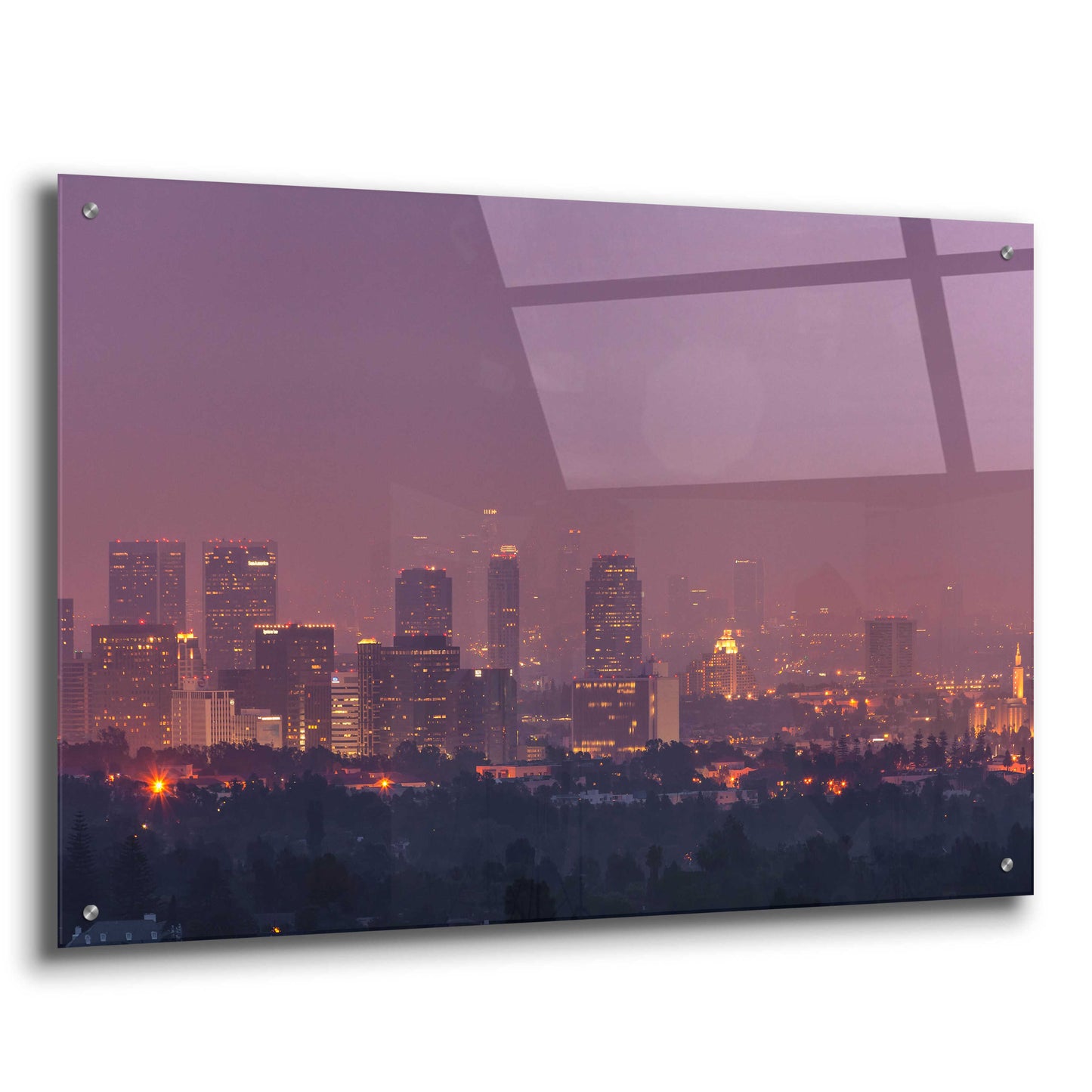 Epic Art 'LA's Early Morning Light' by Chris Moyer, Acrylic Glass Wall Art,36x24