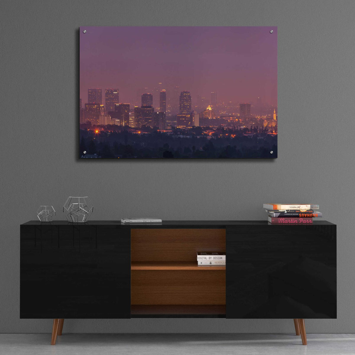 LA's Early Morning Light by Chris Moyer - 36x24 acrylic wall art in a room