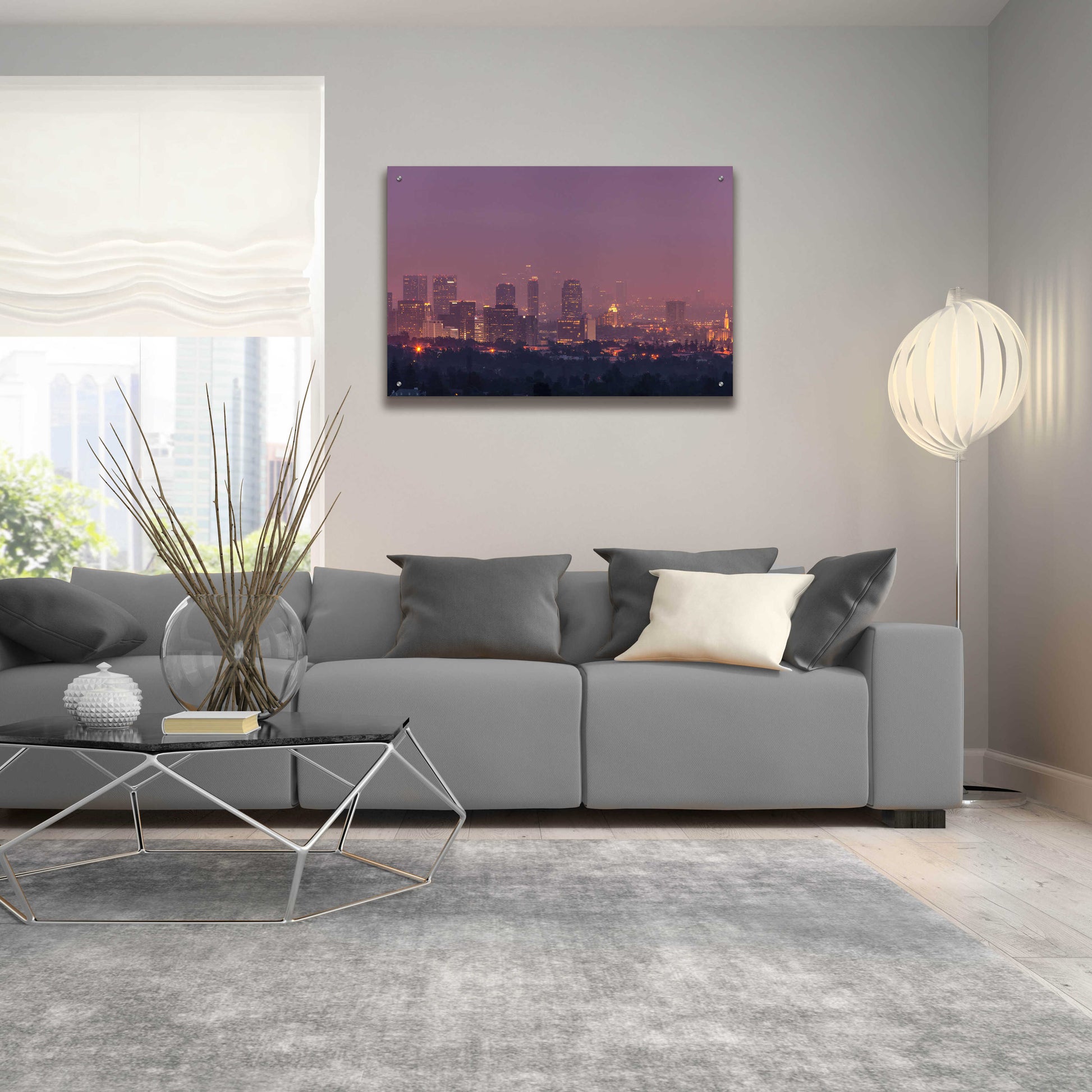 Epic Art 'LA's Early Morning Light' by Chris Moyer, Acrylic Glass Wall Art,36x24