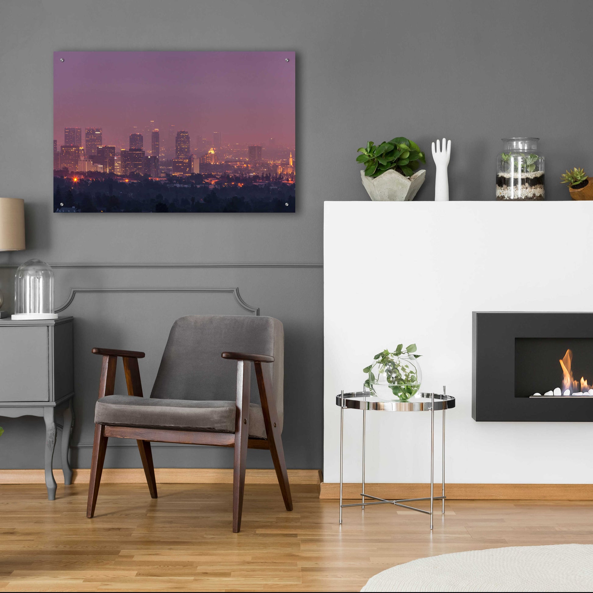 Epic Art 'LA's Early Morning Light' by Chris Moyer, Acrylic Glass Wall Art,36x24