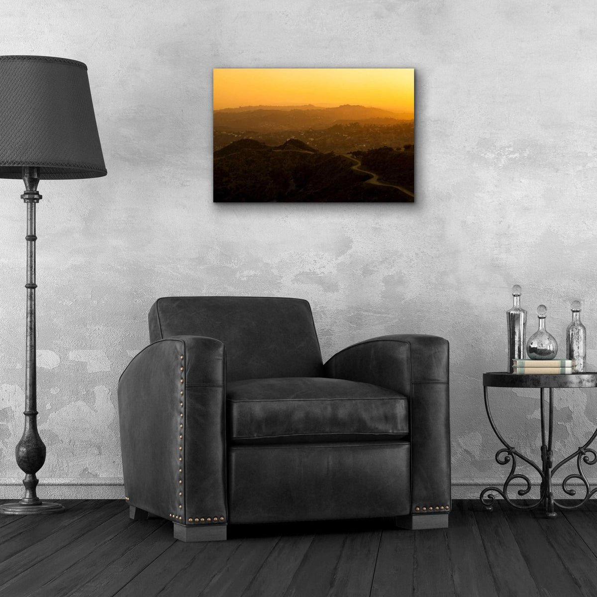 Sunset Layers by Chris Moyer - 24x16 acrylic wall art in a room