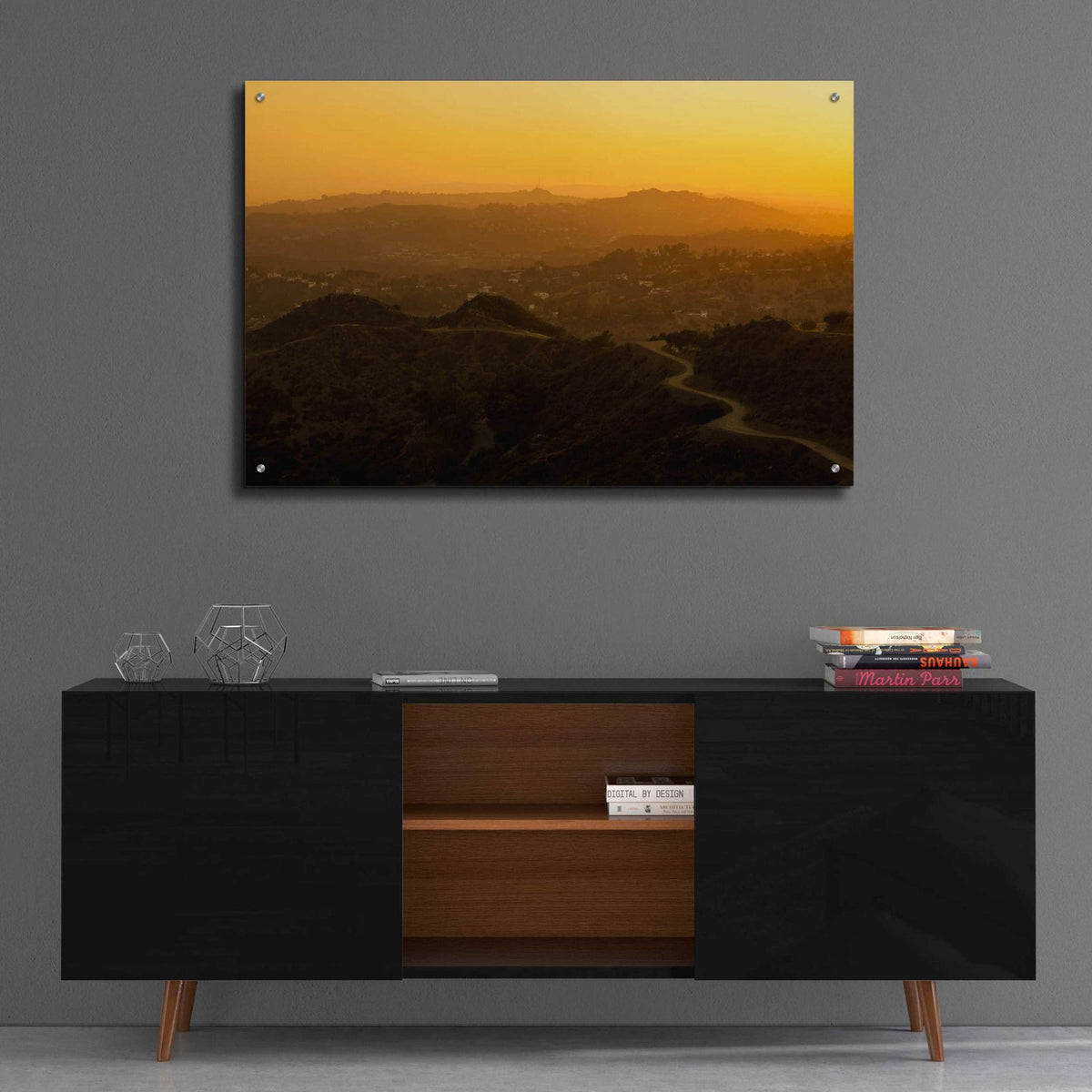 Sunset Layers by Chris Moyer - 36x24 acrylic wall art in a room