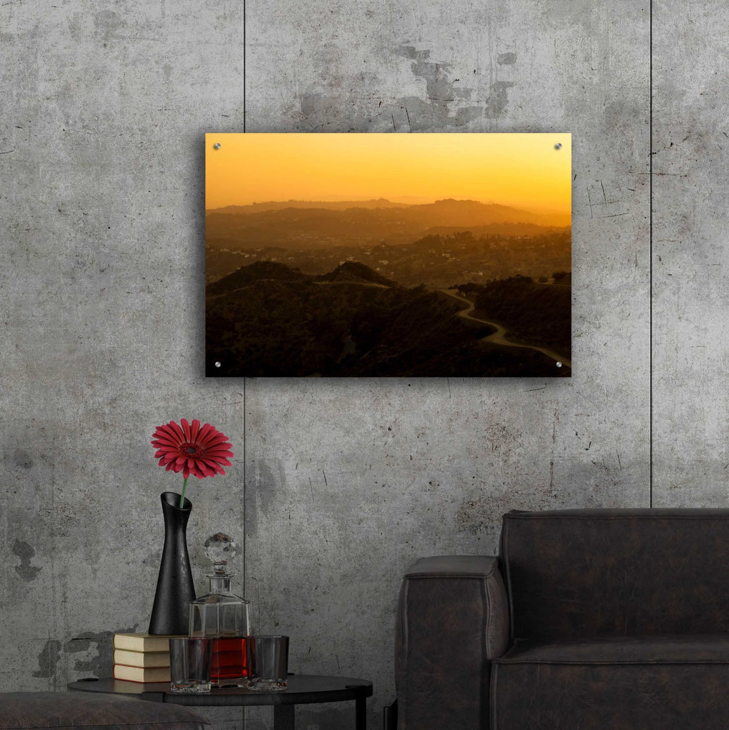 Epic Art 'Sunset Layers' by Chris Moyer, Acrylic Glass Wall Art,36x24