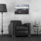 Black Sand Honu by Chris Moyer - 24x16 acrylic wall art in a room