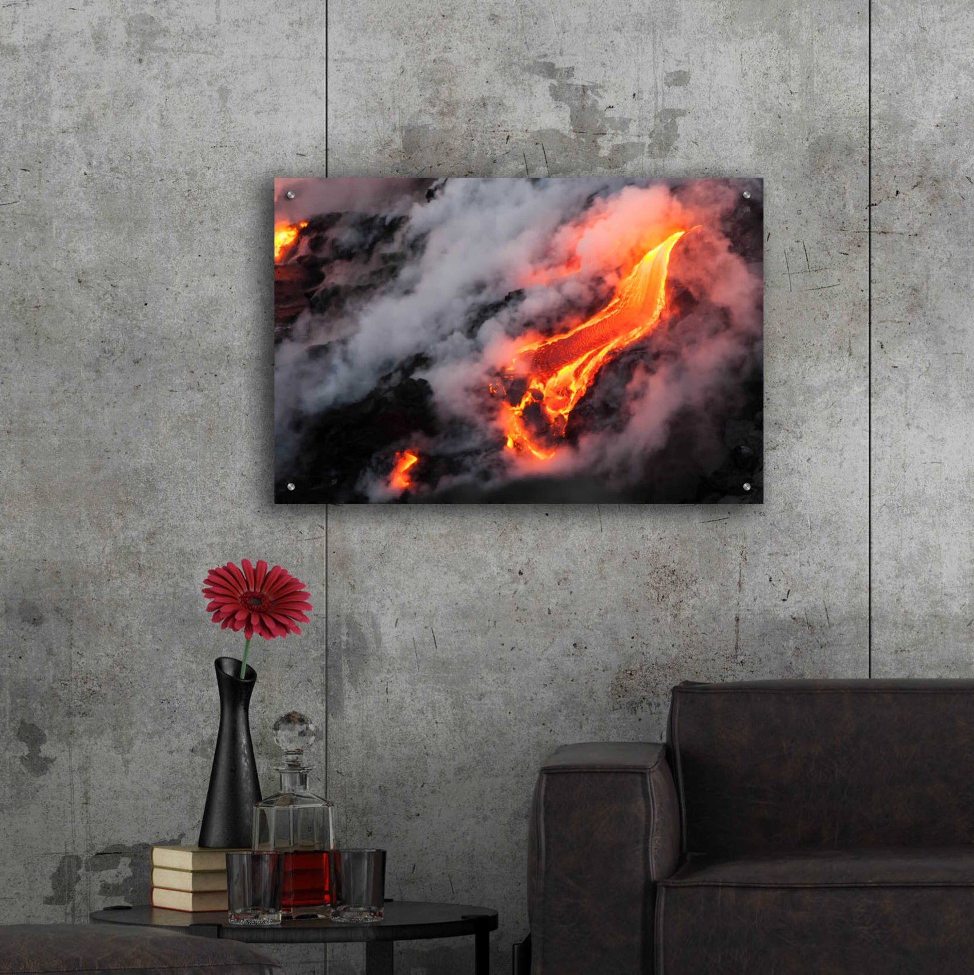 Epic Art 'Dragon?s Tongue' by Chris Moyer, Acrylic Glass Wall Art,36x24