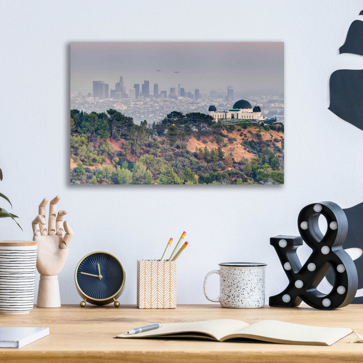Griffith Over LA by Chris Moyer - 16x12 acrylic wall art in a room