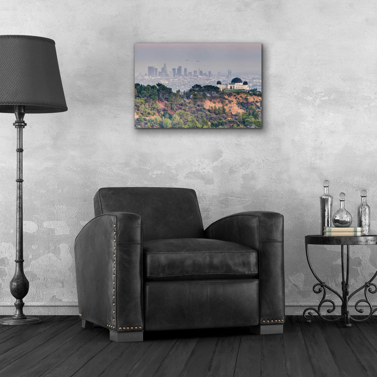Griffith Over LA by Chris Moyer - 24x16 acrylic wall art in a room
