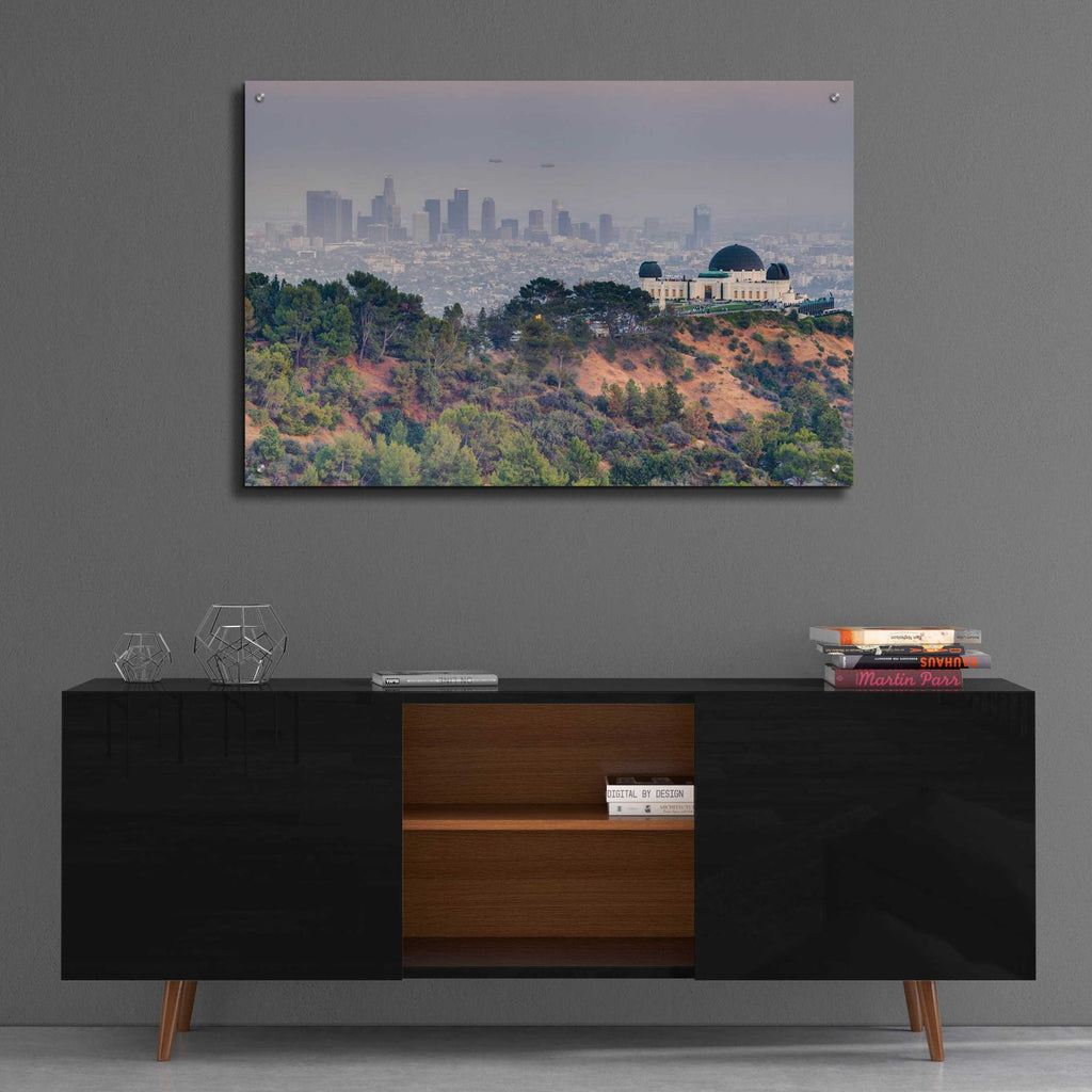Griffith Over LA by Chris Moyer - 36x24 acrylic wall art in a room