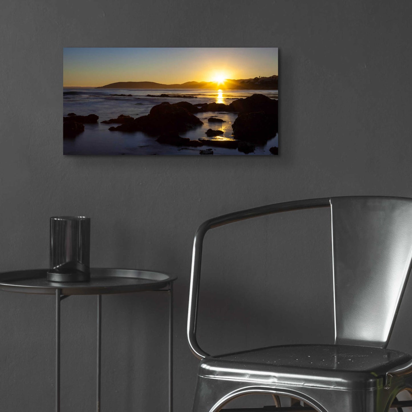 Epic Art 'Pismo Sunset' by Chris Moyer, Acrylic Glass Wall Art,24x12