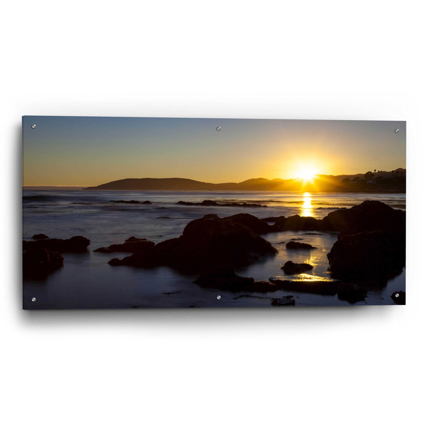 Epic Art 'Pismo Sunset' by Chris Moyer, Acrylic Glass Wall Art,48x24