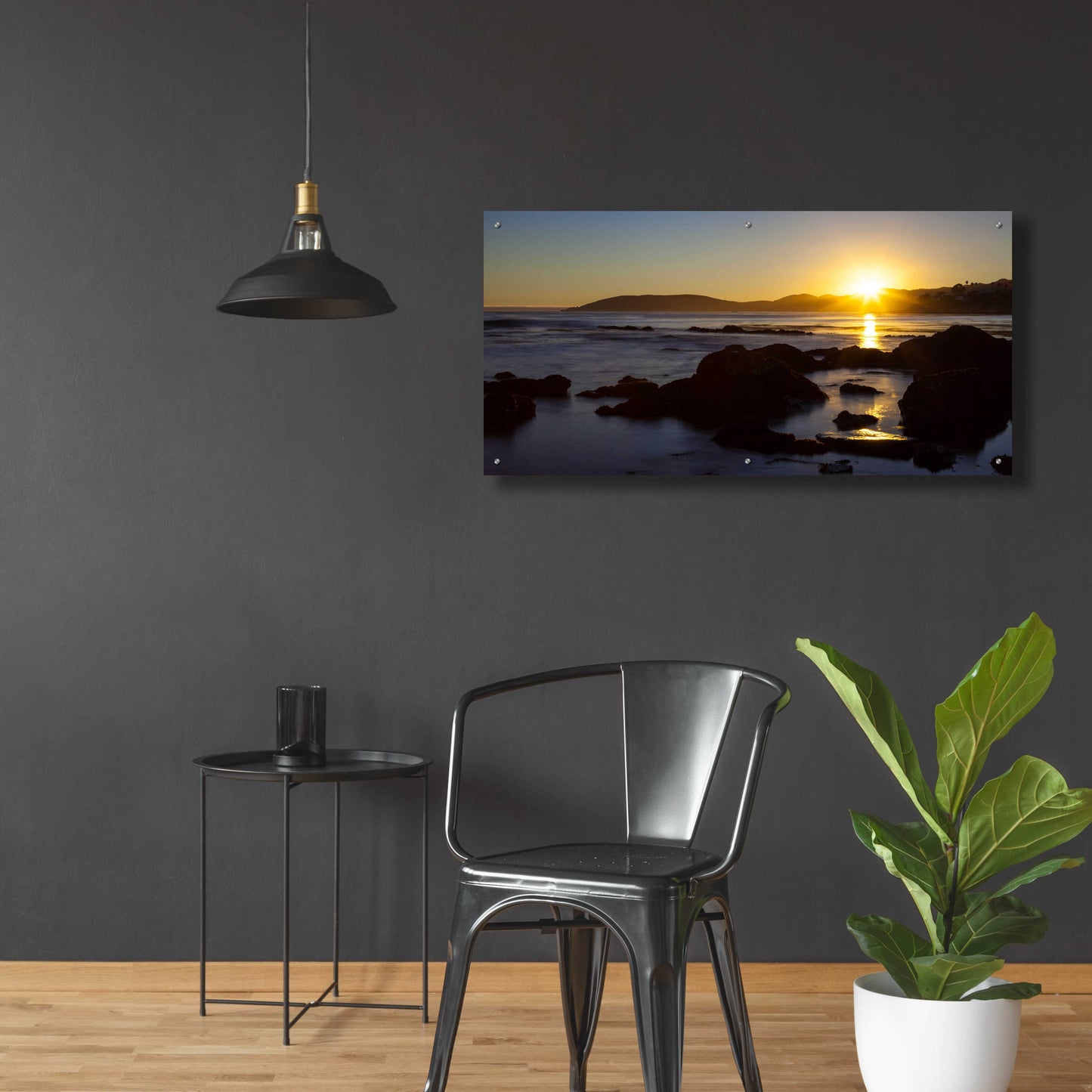 Epic Art 'Pismo Sunset' by Chris Moyer, Acrylic Glass Wall Art,48x24