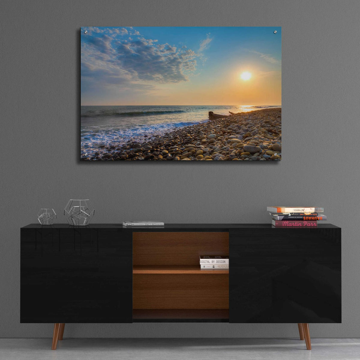 Rockin Sunset by Chris Moyer - 36x24 acrylic wall art in a room