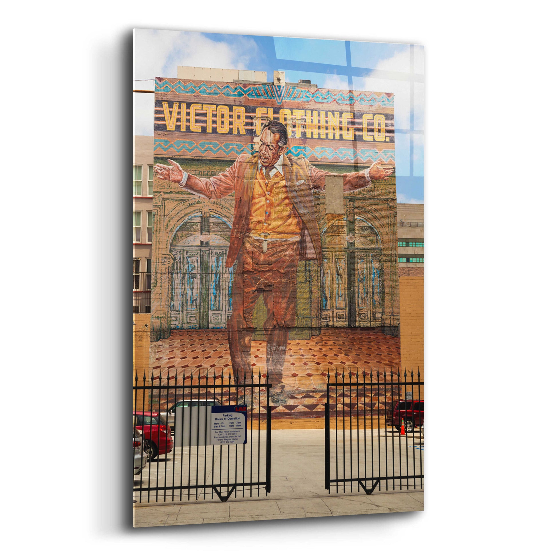 Epic Art 'Victor Clothing Co.' by Chris Moyer, Acrylic Glass Wall Art,12x16