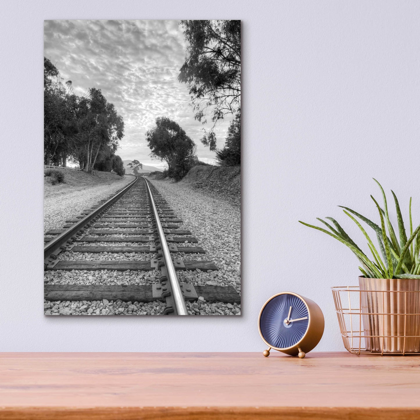 Epic Art 'On The Right Track' by Chris Moyer, Acrylic Glass Wall Art,12x16