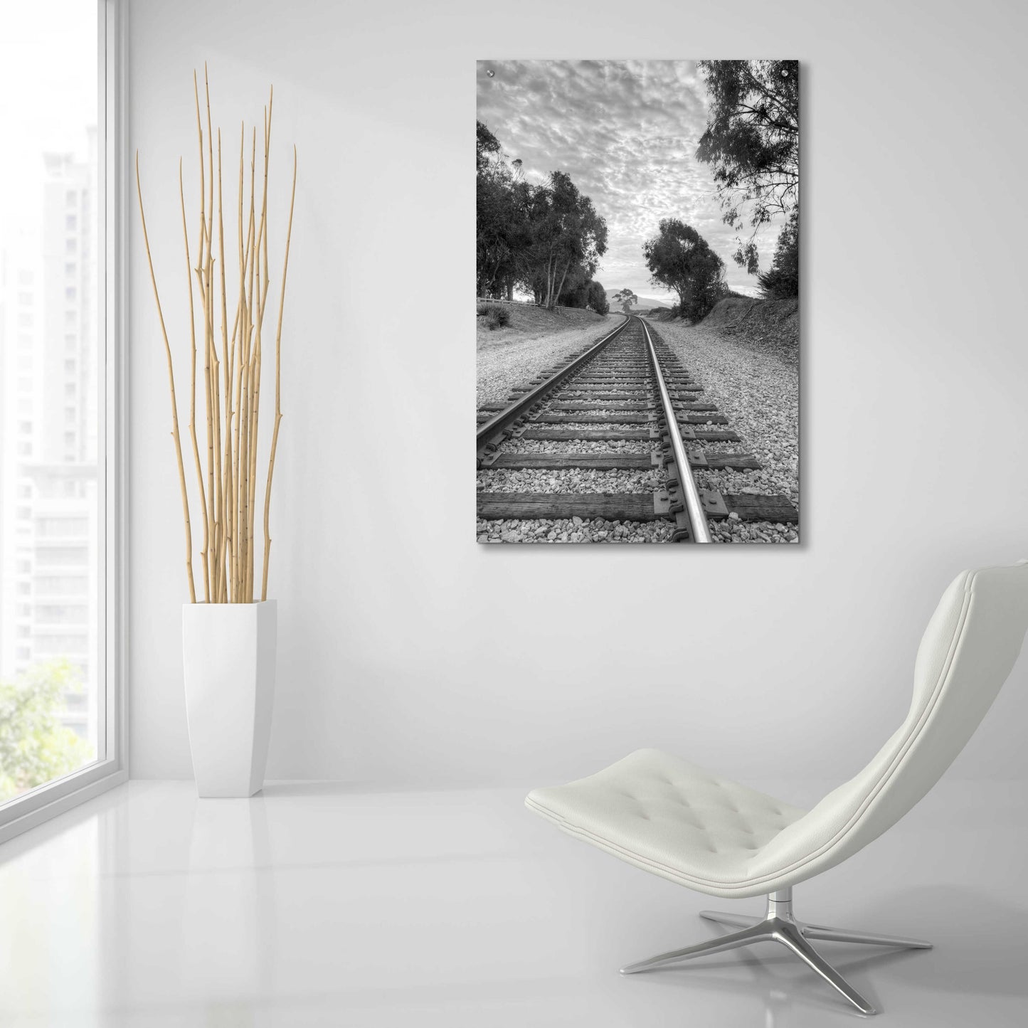 Epic Art 'On The Right Track' by Chris Moyer, Acrylic Glass Wall Art,24x36