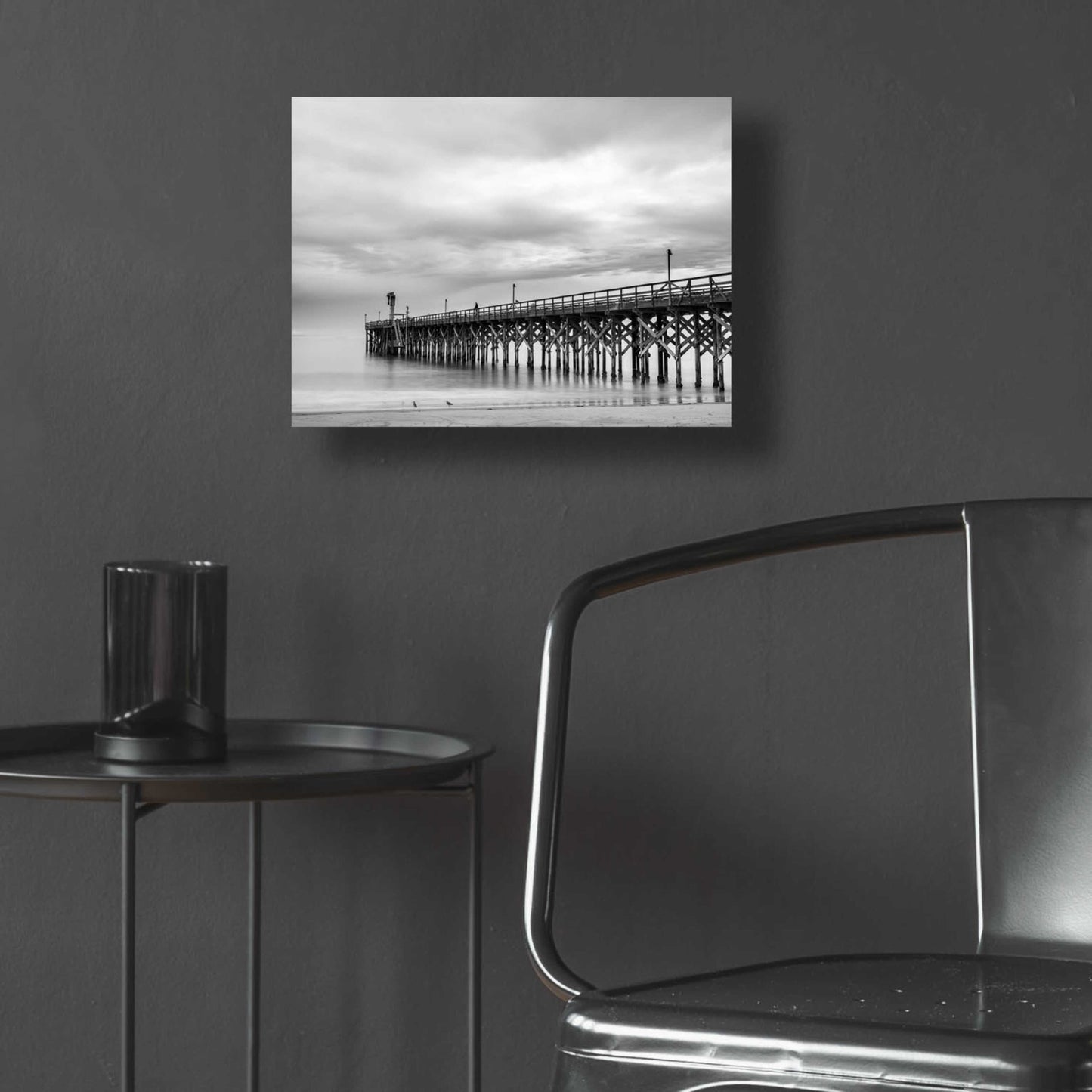 Epic Art 'Gavoita Storm Pier' by Chris Moyer, Acrylic Glass Wall Art,16x12