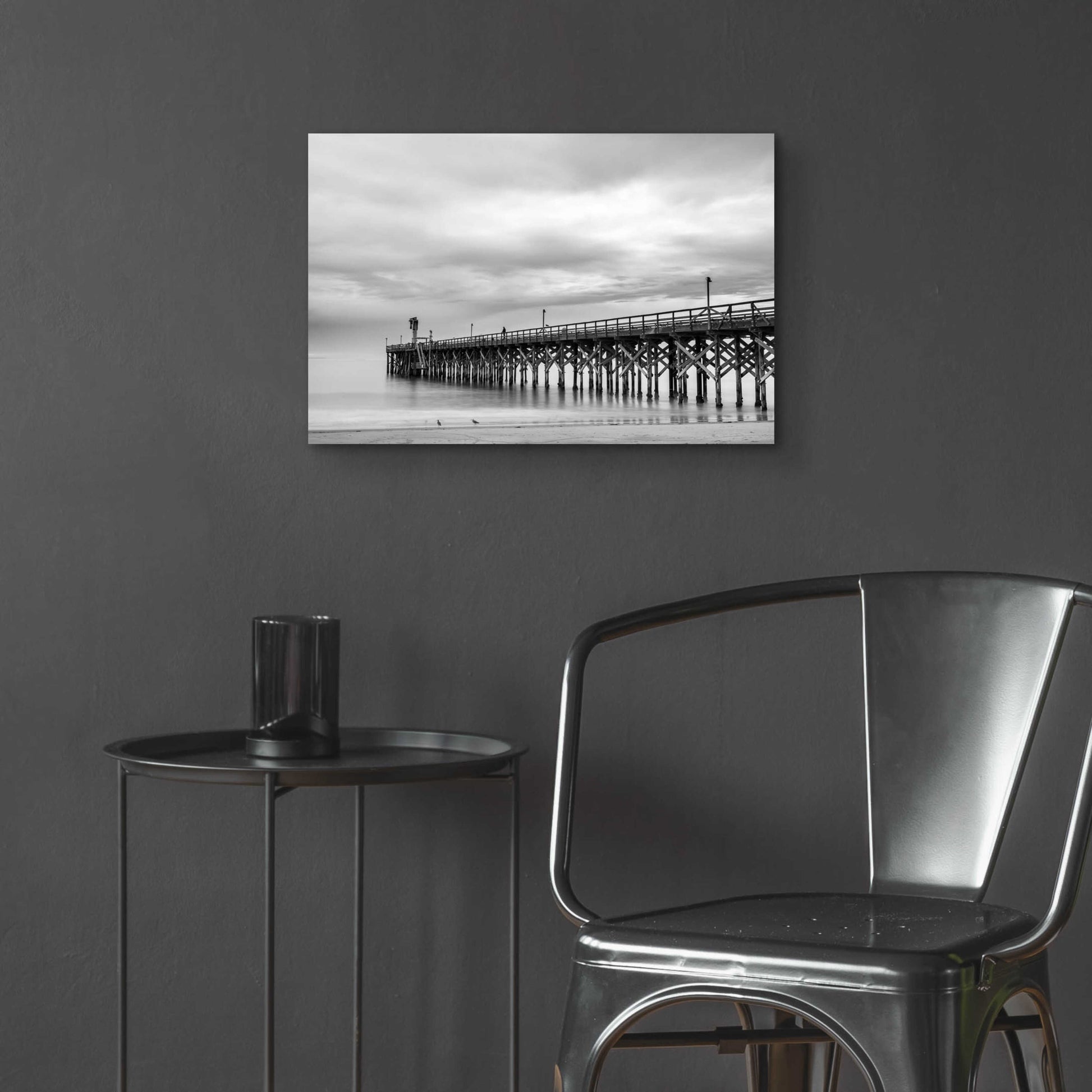 Epic Art 'Gavoita Storm Pier' by Chris Moyer, Acrylic Glass Wall Art,24x16