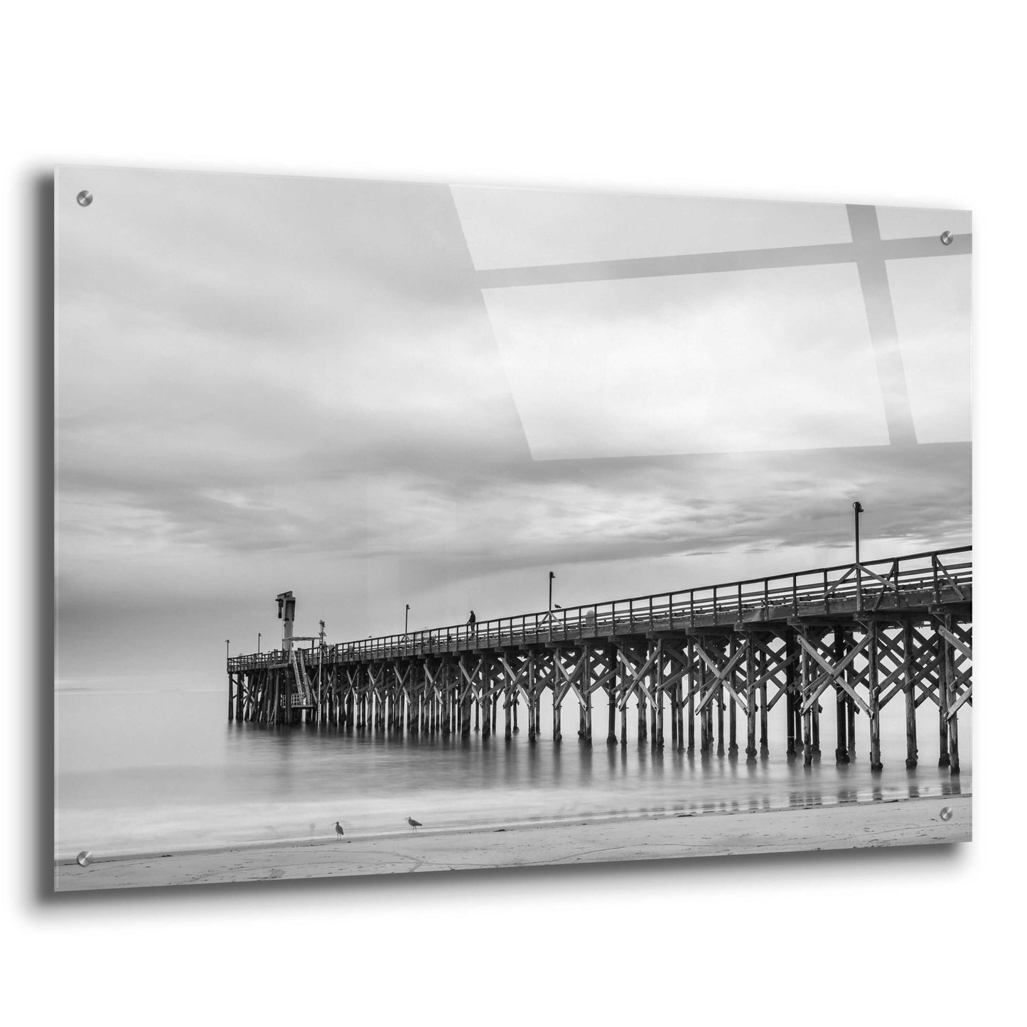 Epic Art 'Gavoita Storm Pier' by Chris Moyer, Acrylic Glass Wall Art,36x24