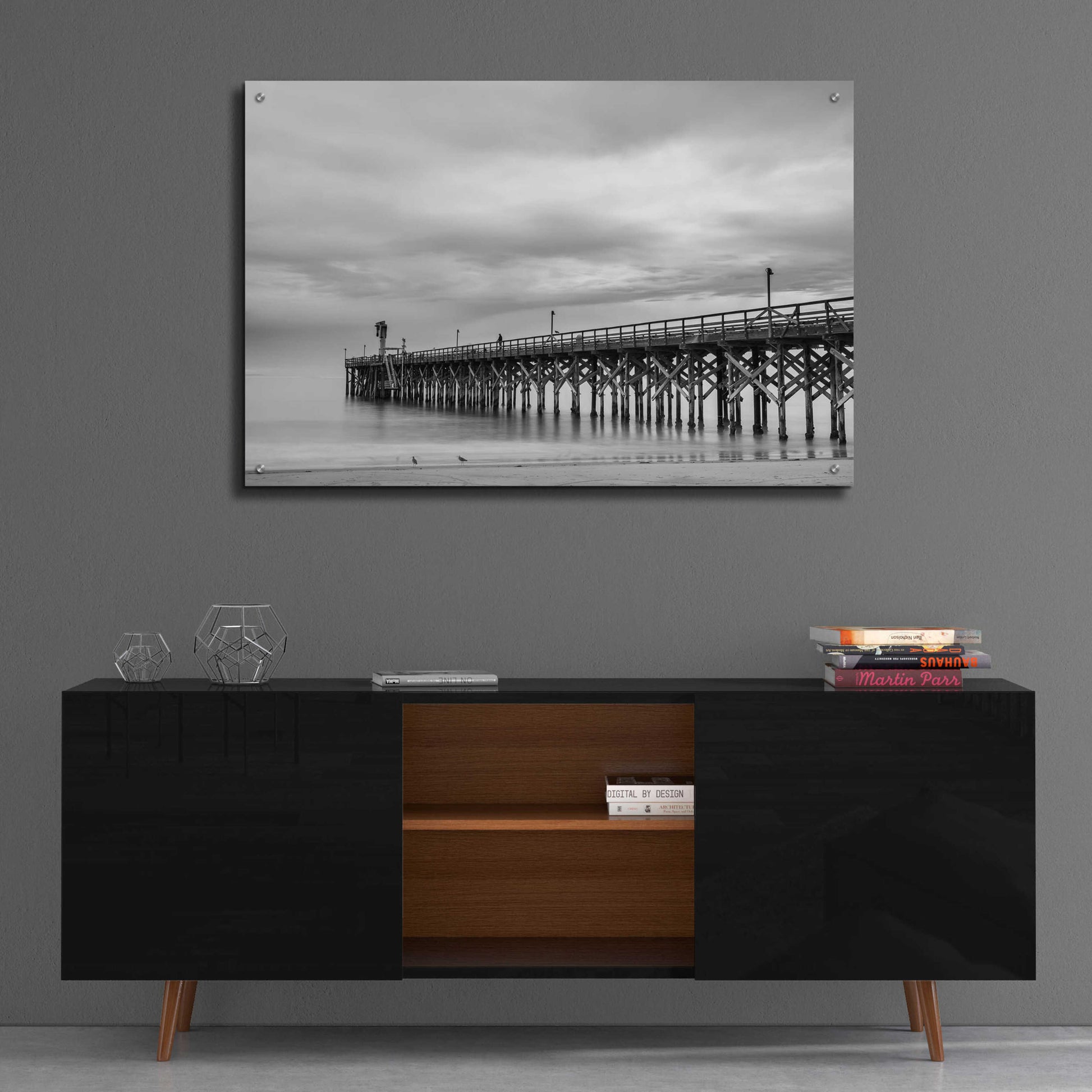 Epic Art 'Gavoita Storm Pier' by Chris Moyer, Acrylic Glass Wall Art,36x24