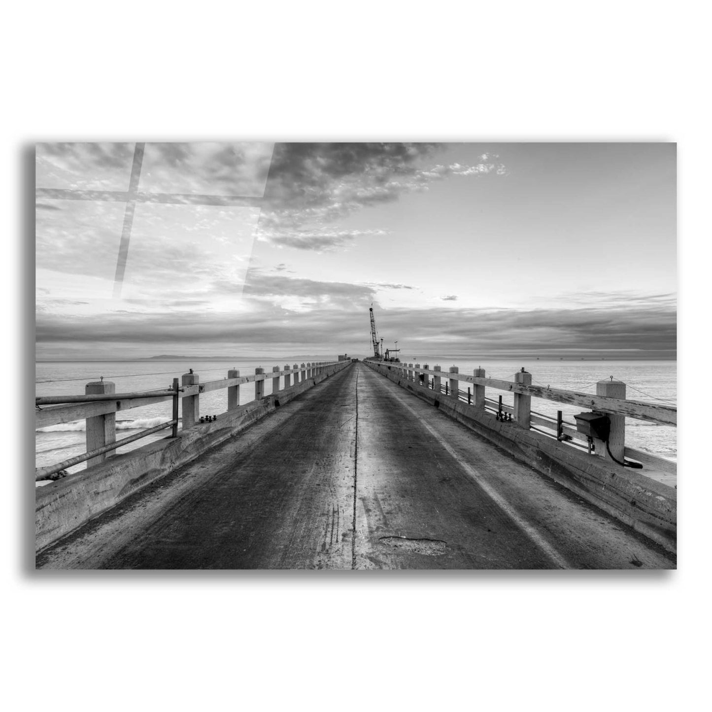 Epic Art 'Carpinteria Pier View II' by Chris Moyer, Acrylic Glass Wall Art,16x12