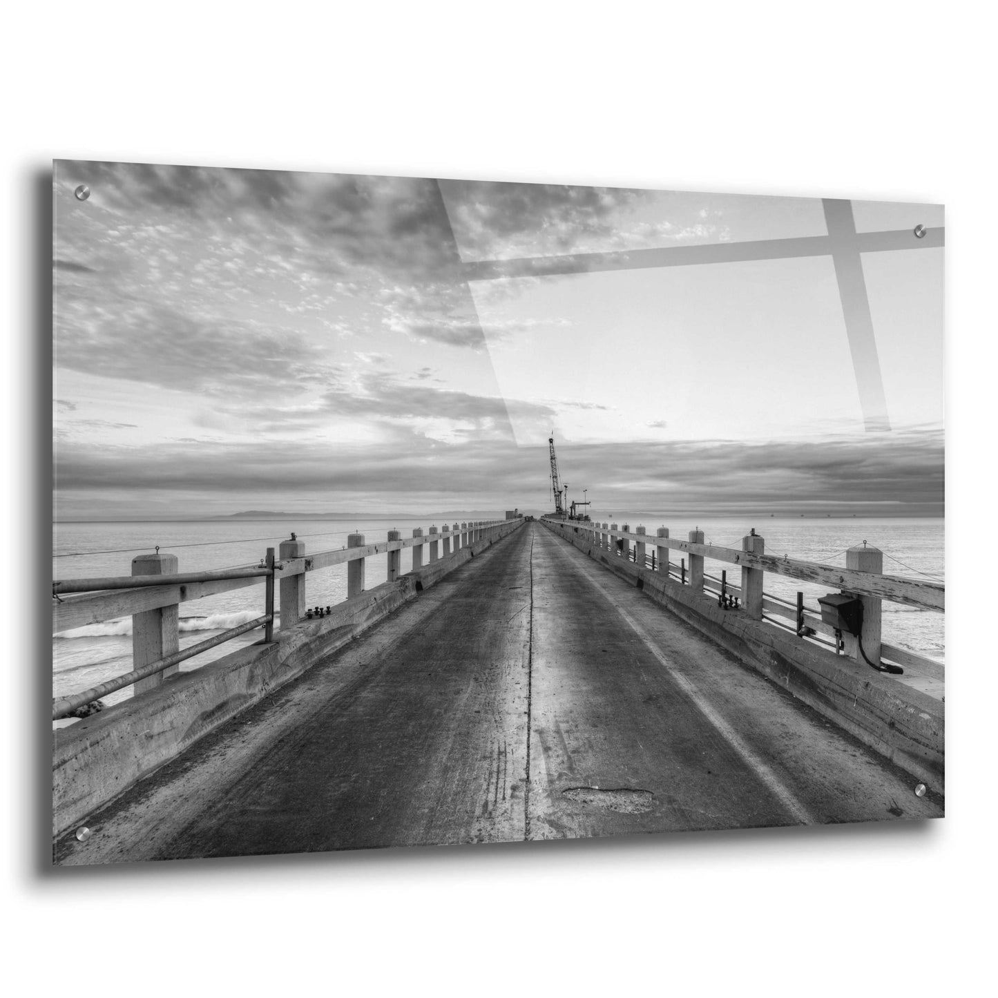 Epic Art 'Carpinteria Pier View II' by Chris Moyer, Acrylic Glass Wall Art,36x24