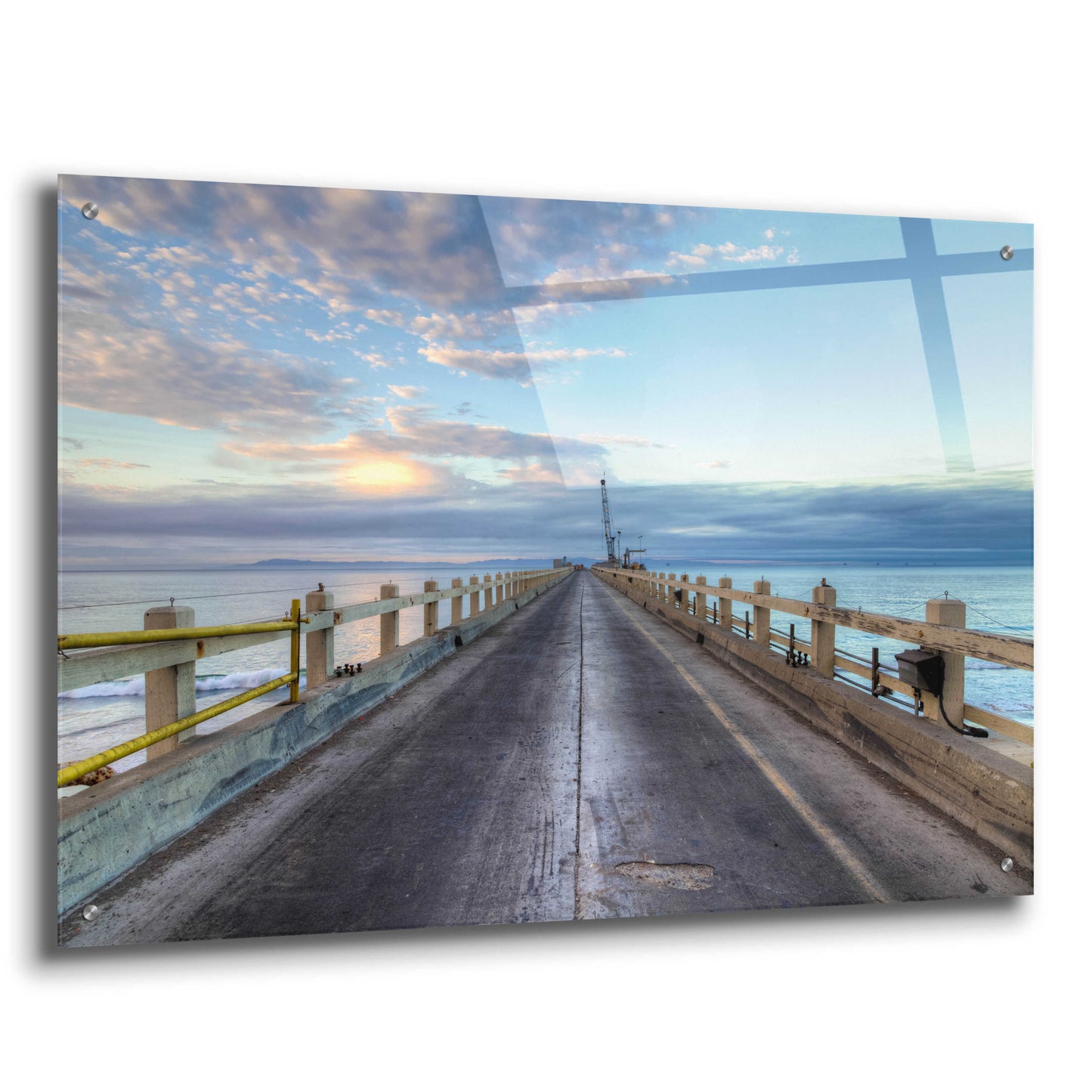 Epic Art 'Carpinteria Pier View I' by Chris Moyer, Acrylic Glass Wall Art,36x24