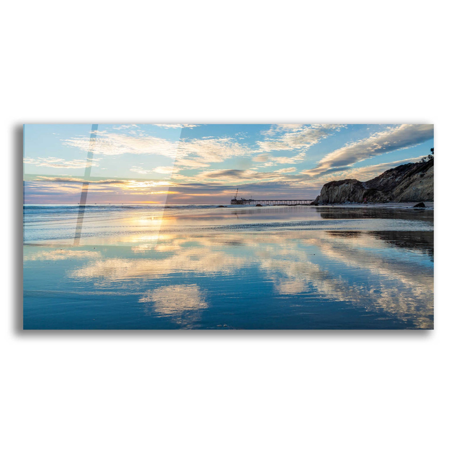 Epic Art 'Clouds In The Sand' by Chris Moyer, Acrylic Glass Wall Art