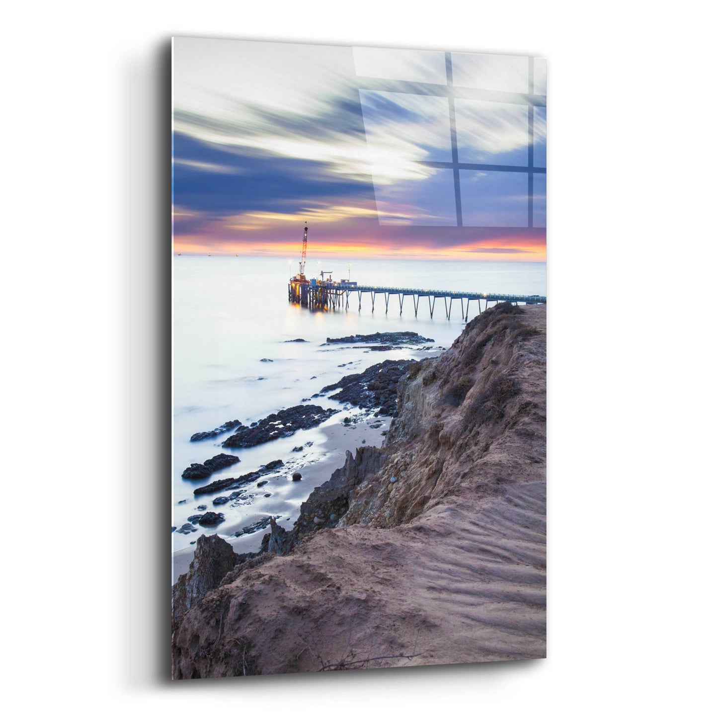 Epic Art 'Pier Bluffin' by Chris Moyer, Acrylic Glass Wall Art,12x16