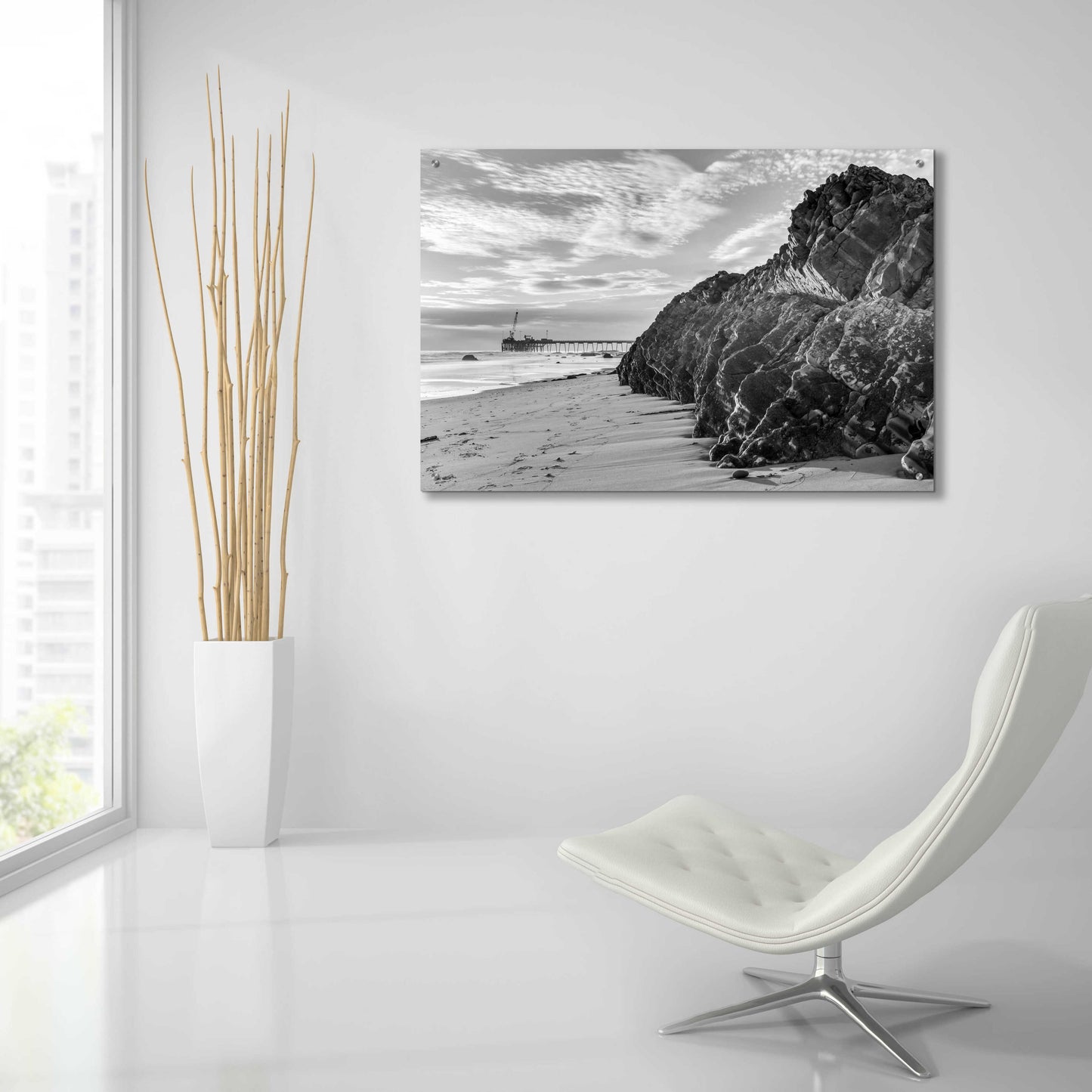 Epic Art 'Reach For The Pier' by Chris Moyer, Acrylic Glass Wall Art,36x24