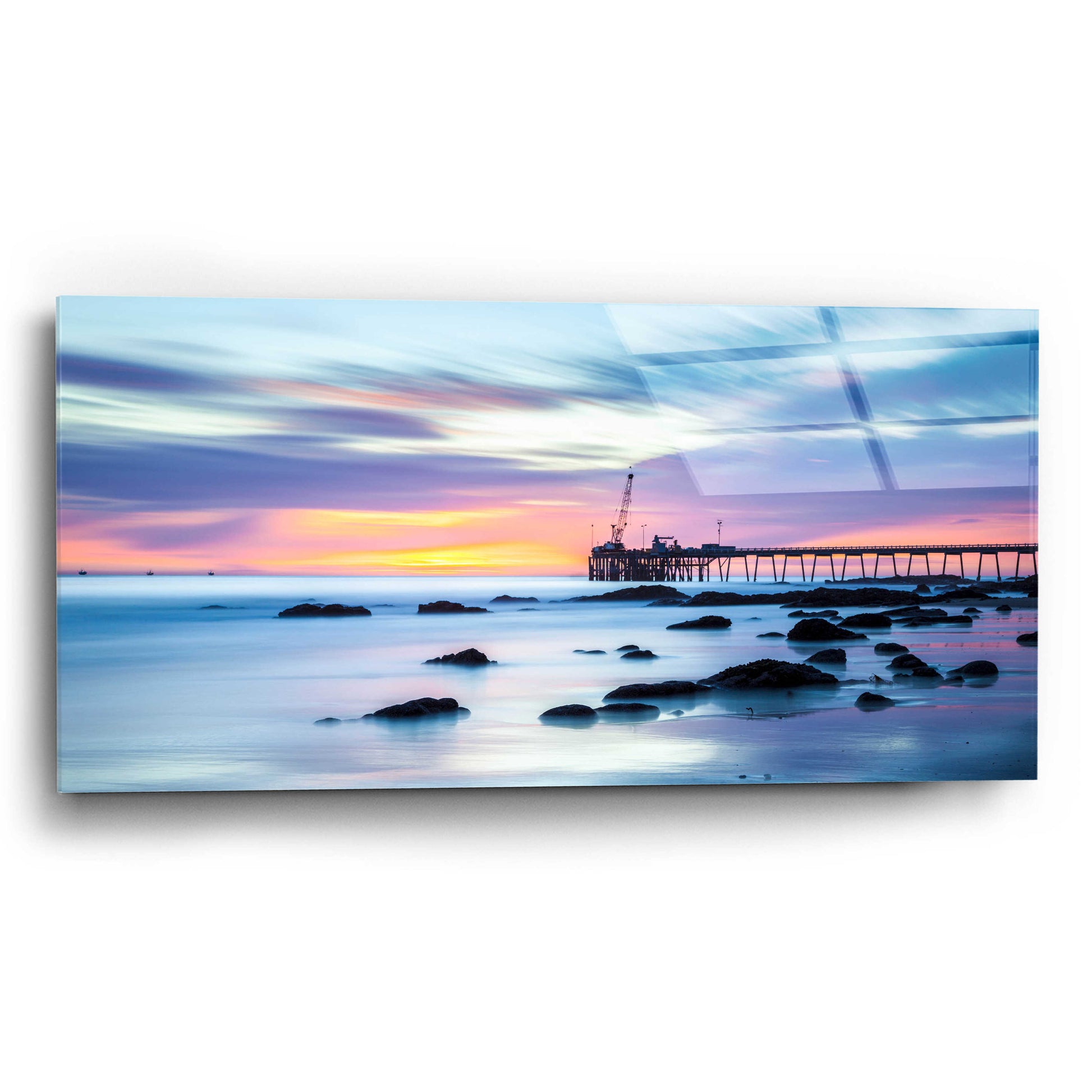 Epic Art 'Say Goodnight' by Chris Moyer, Acrylic Glass Wall Art,24x12