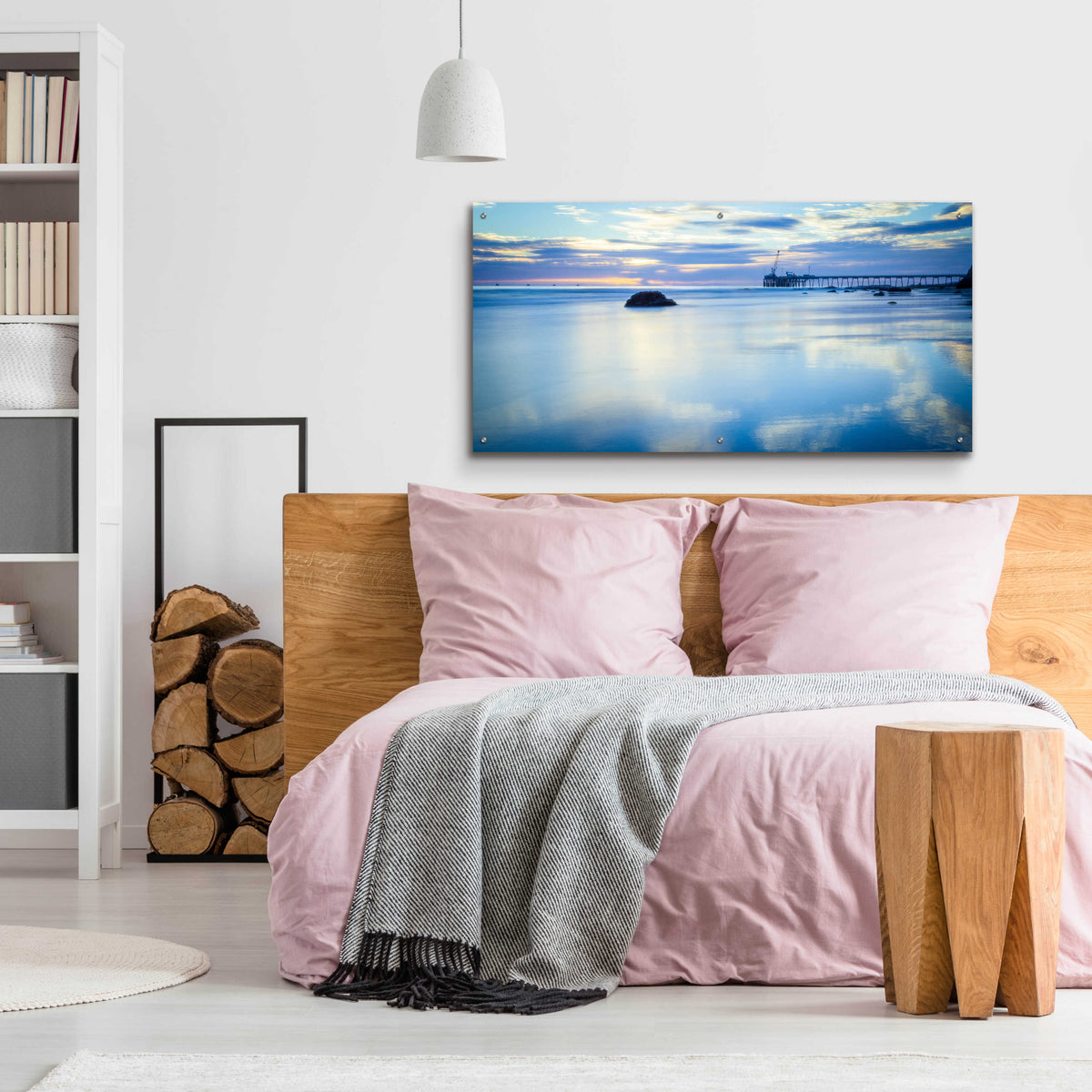 Epic Art 'Where Sky Meets Sea' by Chris Moyer, Acrylic Glass Wall Art,48x24