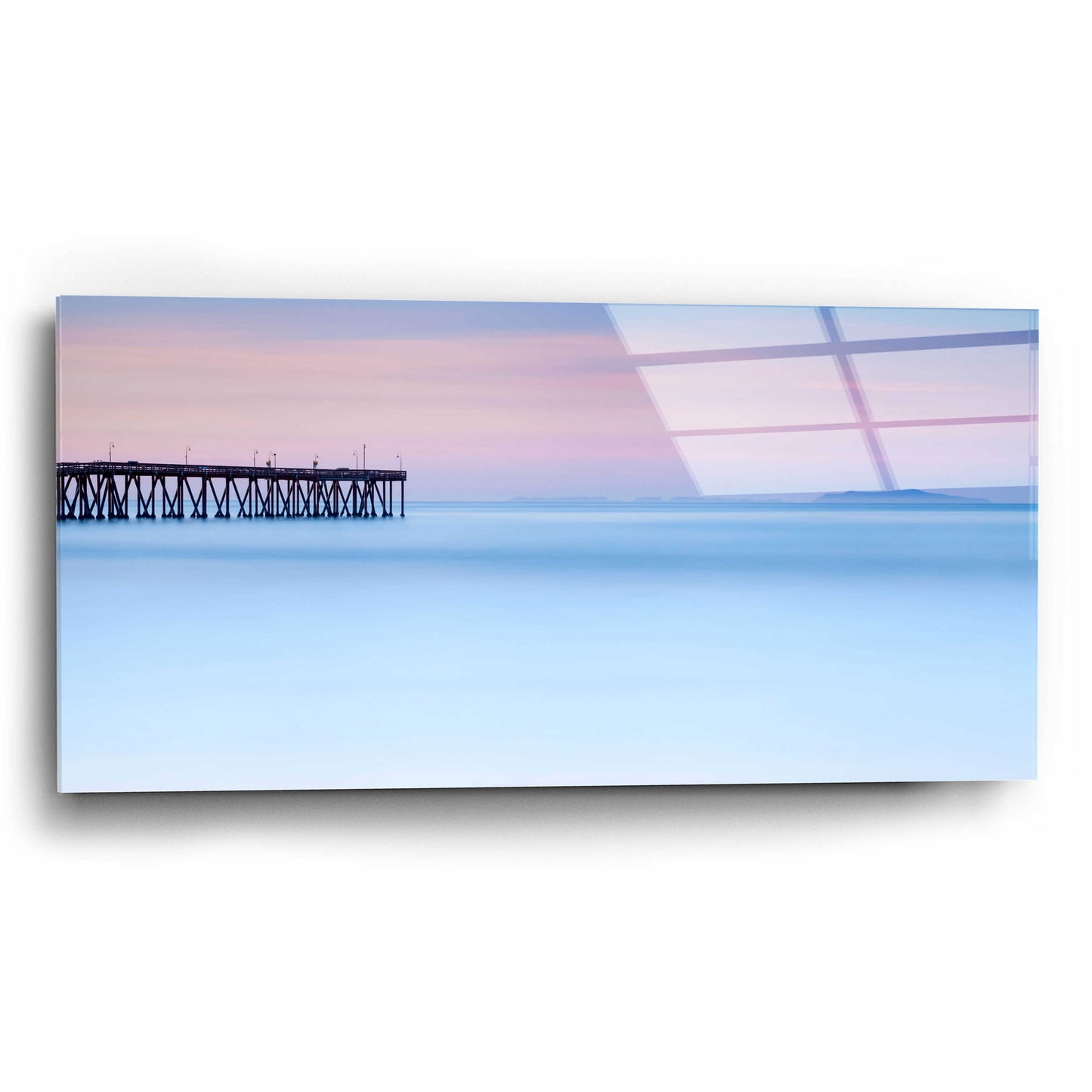 Epic Art 'Pier View to The Islands' by Chris Moyer, Acrylic Glass Wall Art,24x12