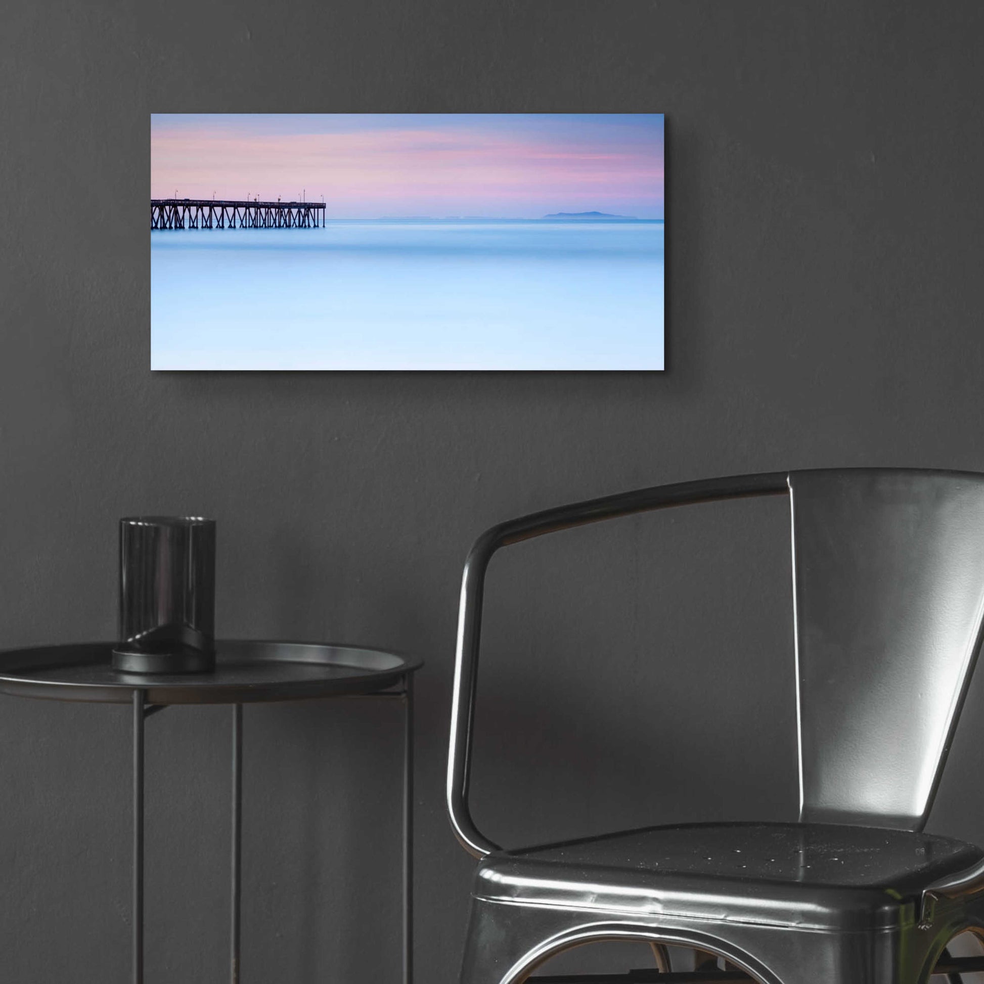 Epic Art 'Pier View to The Islands' by Chris Moyer, Acrylic Glass Wall Art,24x12