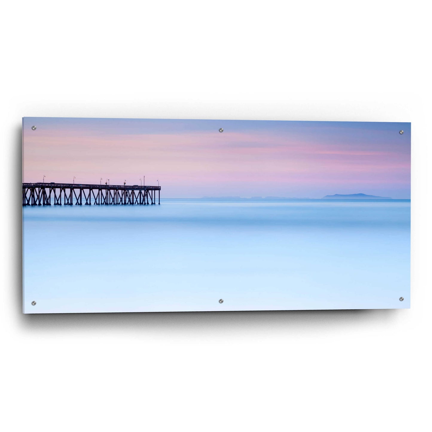 Epic Art 'Pier View to The Islands' by Chris Moyer, Acrylic Glass Wall Art,48x24