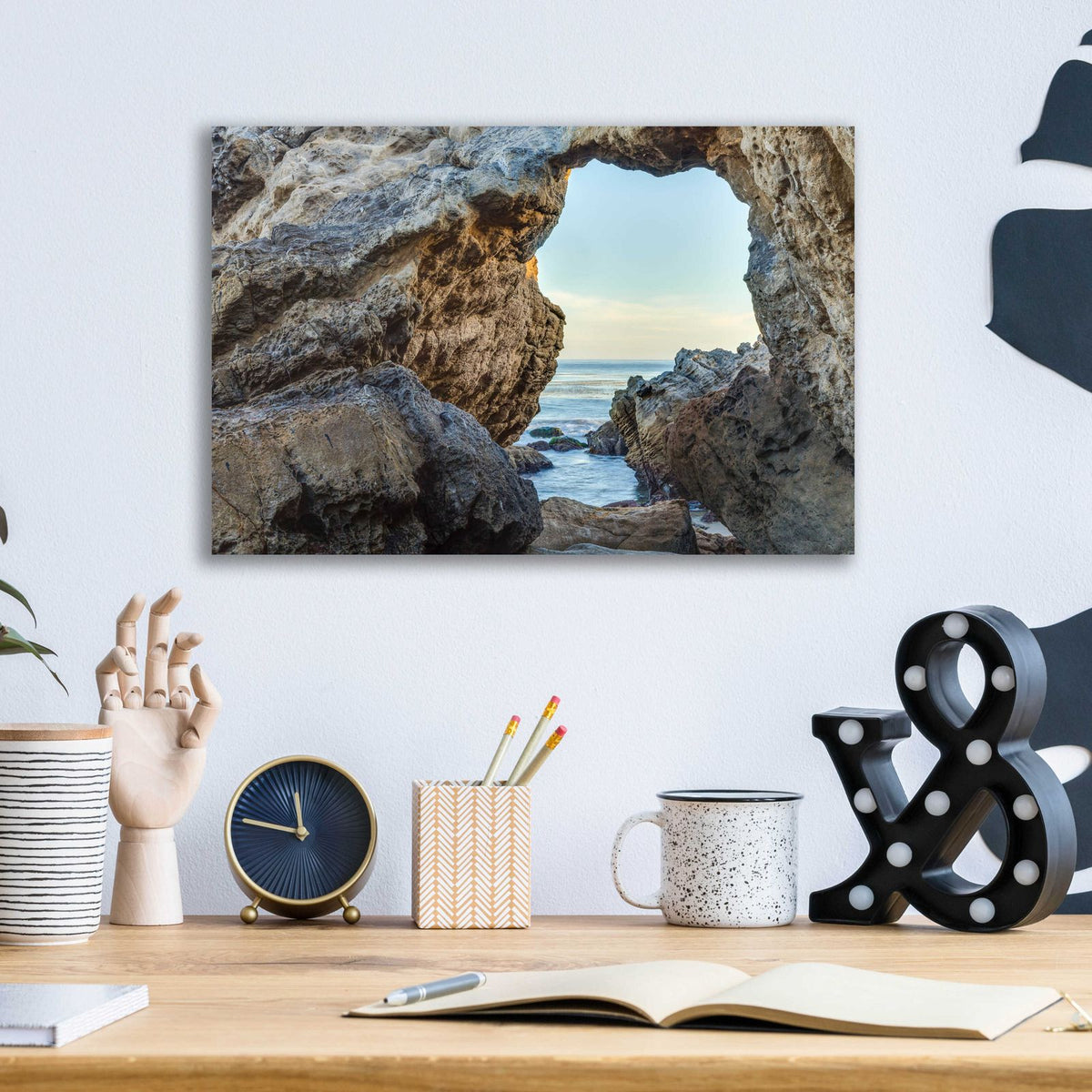 View to The Blue by Chris Moyer - 16x12 acrylic wall art in a room