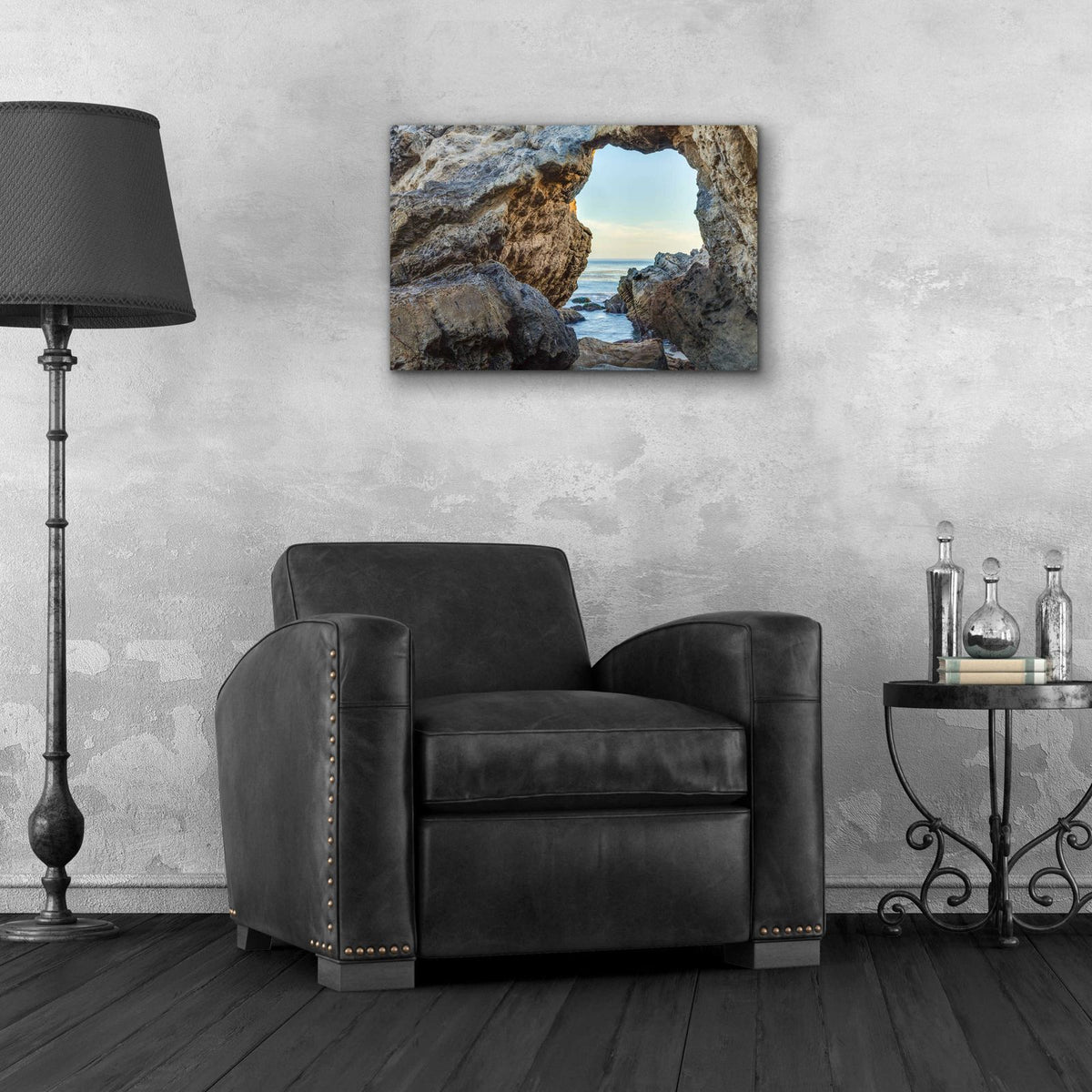 View to The Blue by Chris Moyer - 24x16 acrylic wall art in a room