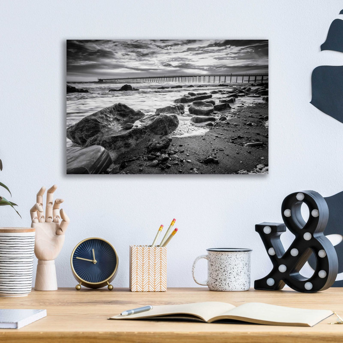 Bacara Dark by Chris Moyer - 16x12 acrylic wall art in a room